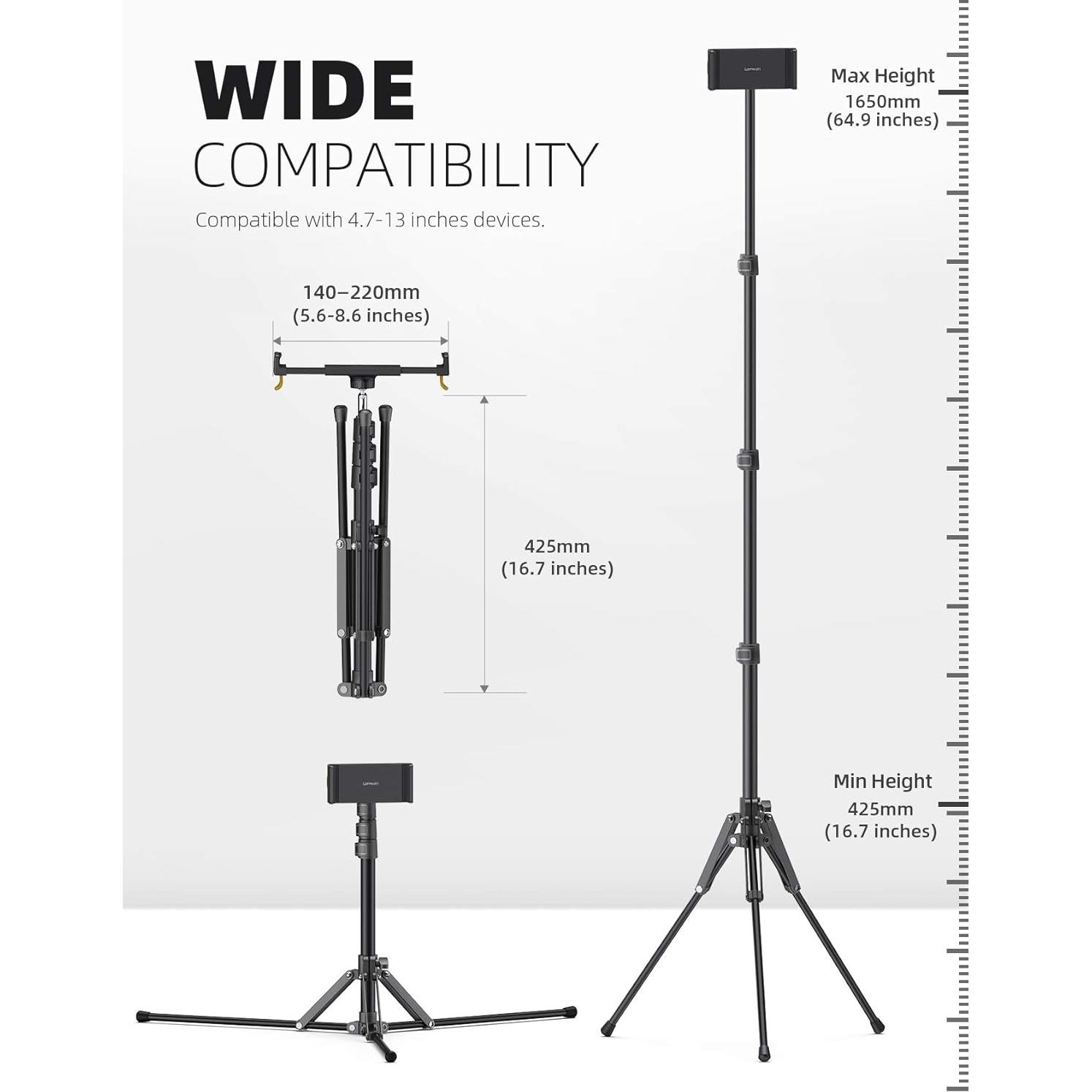 Soporte de Trípode para Tablet Lamicall FT02 Ajustable 42.5-165 cm