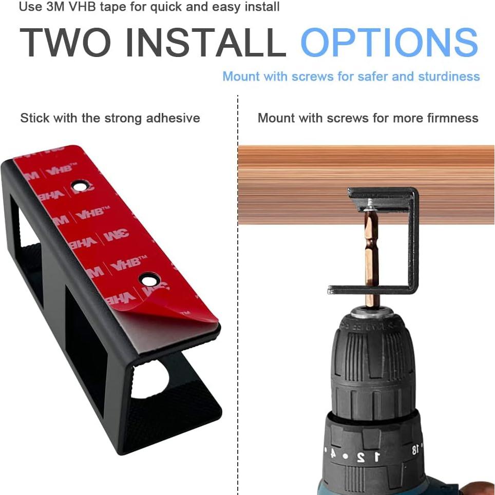 Soporte para Laptop Bajo Escritorio IFCASE Negro Aluminio 13.6 kg