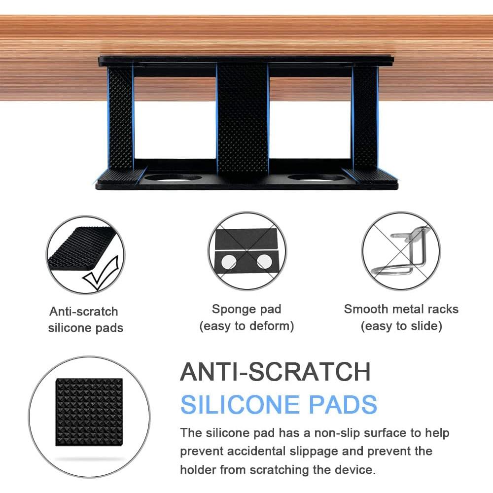 Soporte para Laptop Bajo Escritorio IFCASE Negro Aluminio 13.6 kg