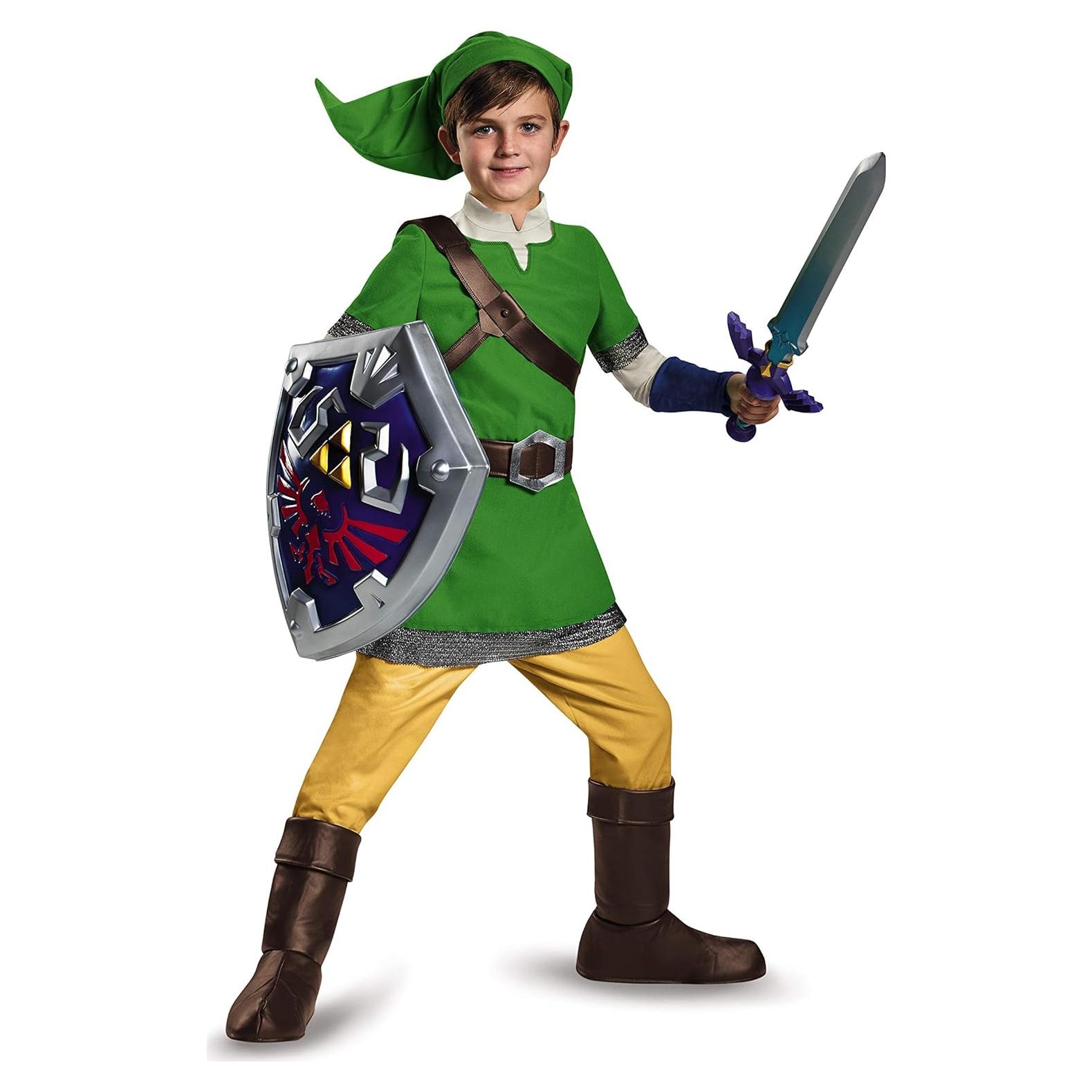 Disfraz Deluxe Link Leyenda de Zelda Niños Mediano