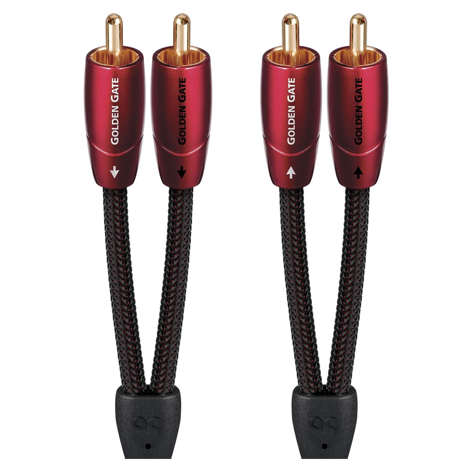 Cable Estéreo RCA AudioQuest Golden Gate 0.6 m Negro