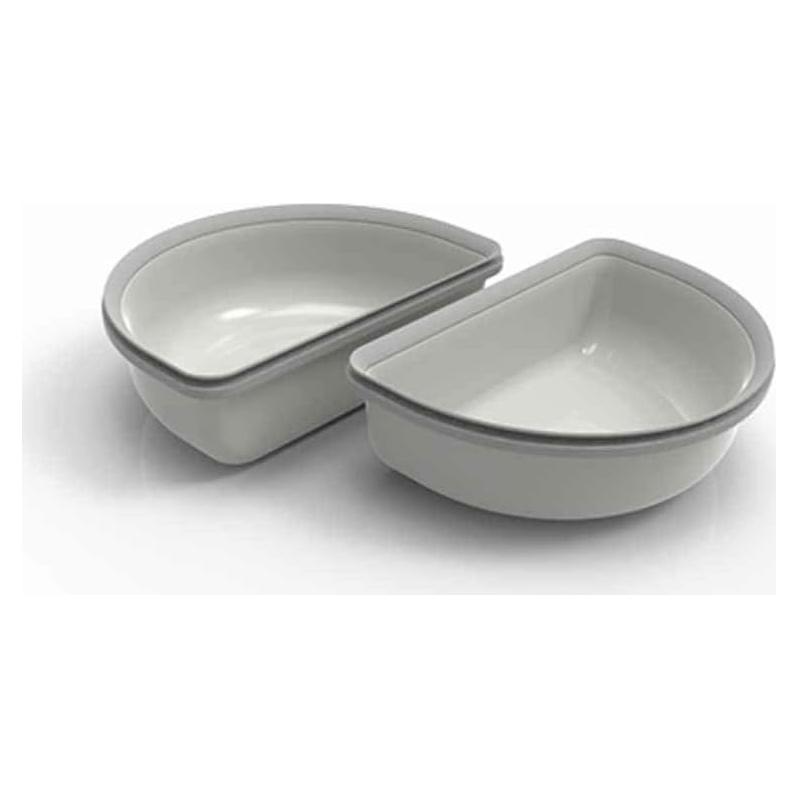 Tazones Mitad SureFeed Gris para Alimentador de Mascotas