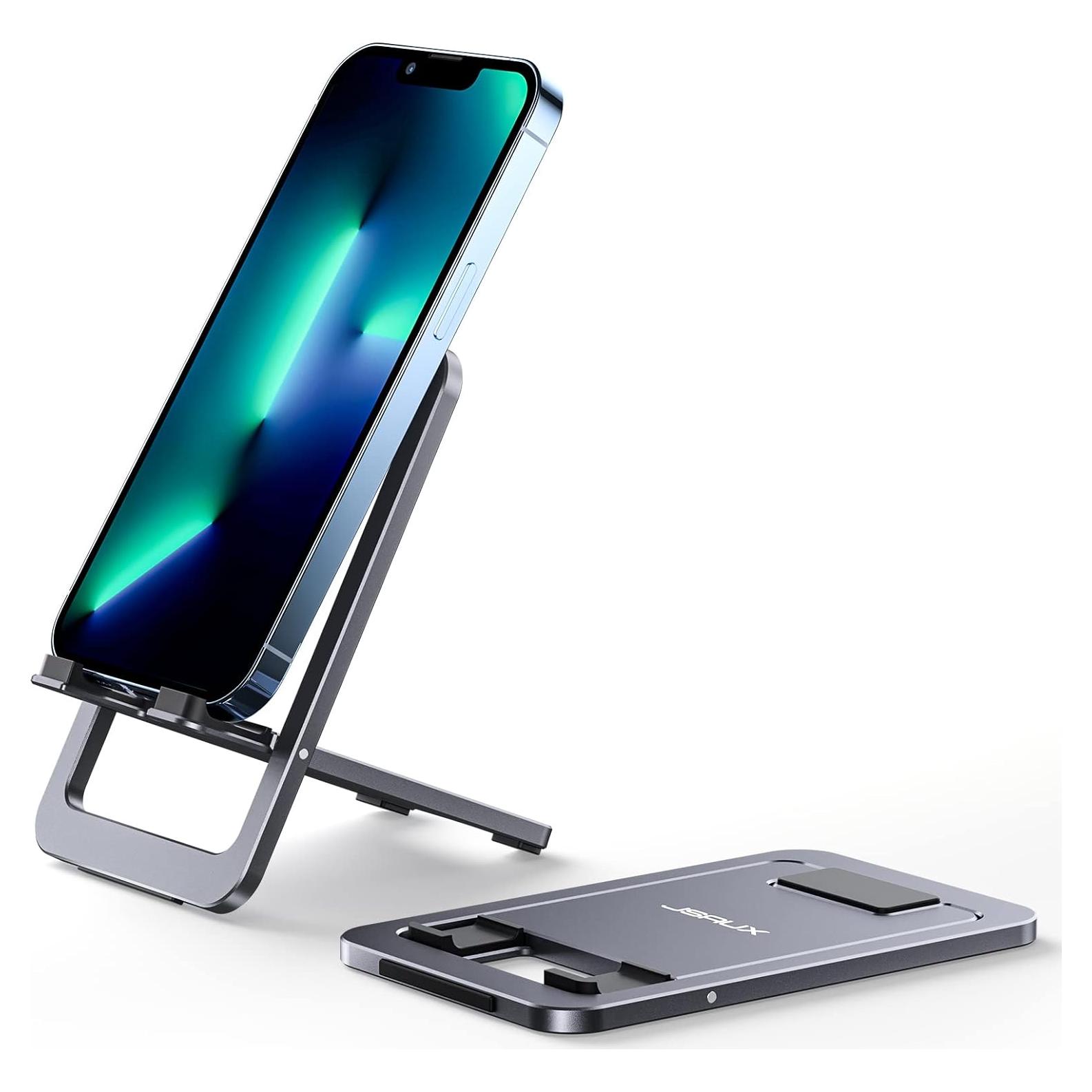 Soporte para Teléfono JSAUX Plegable Ajustable Gris 10-20 cm