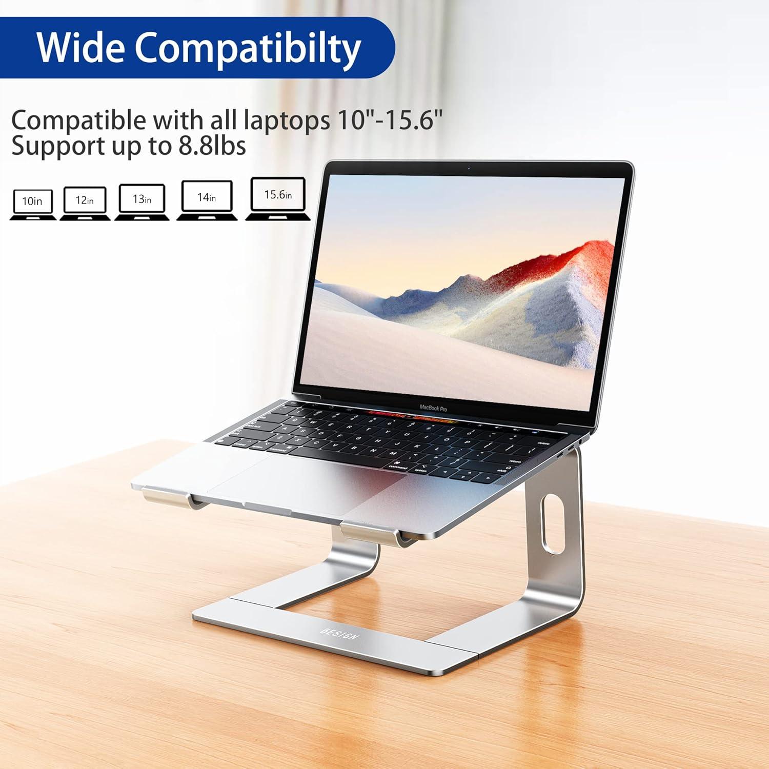 Soporte para Laptop BESIGN LS03 Ergonómico Aluminio 10-15.6"