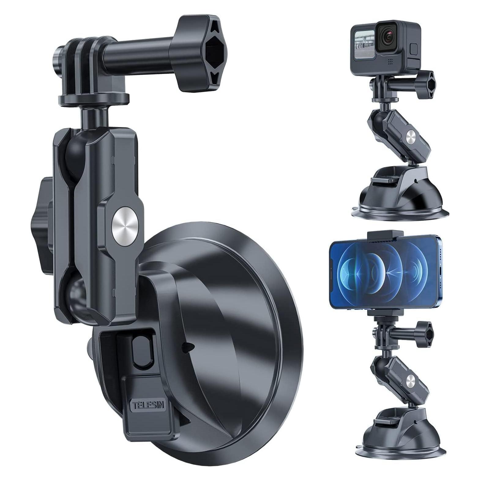 Soporte de Ventosa TELESIN para Coche y Smartphone