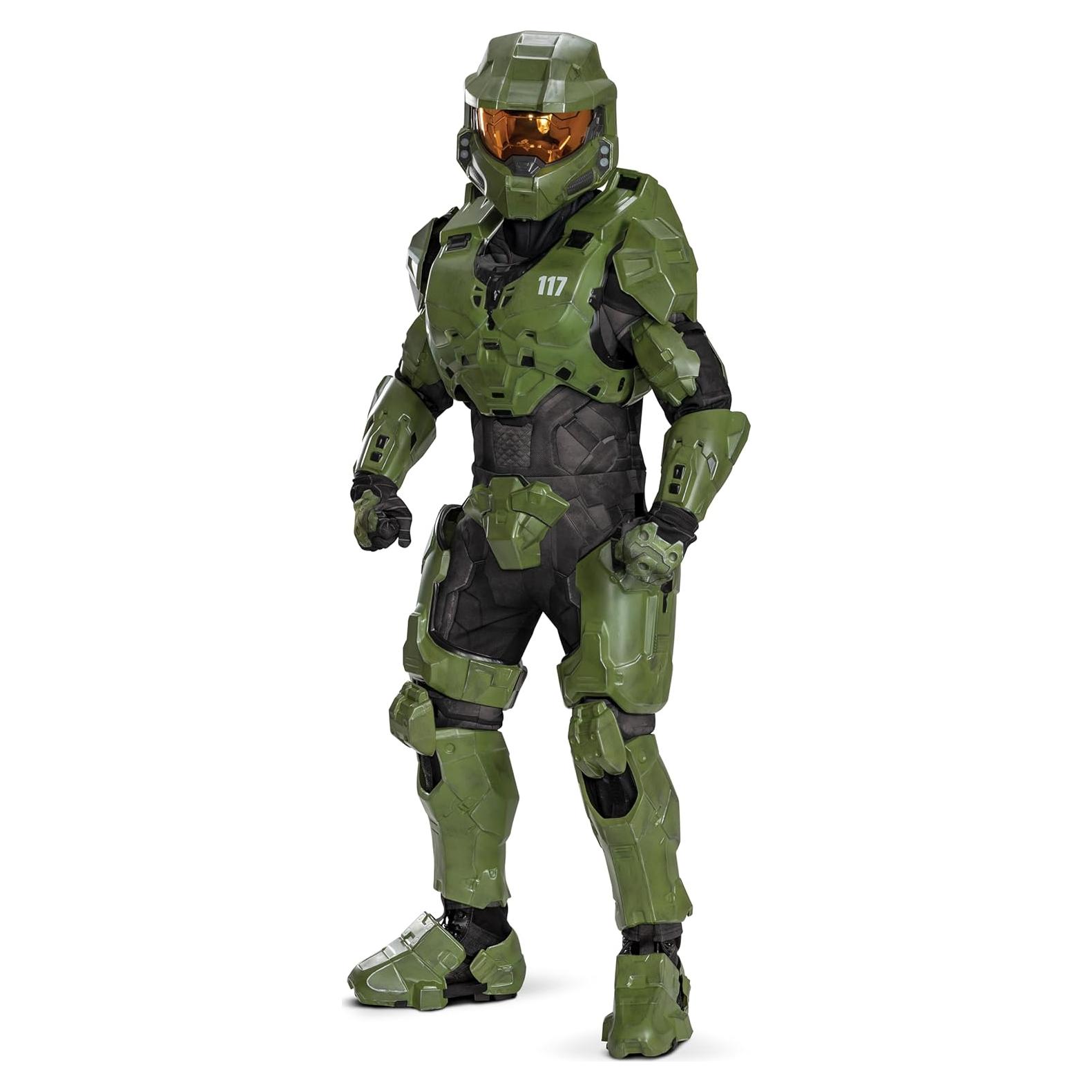 Disfraz de Maestro Jefe Halo para Niños - Armadura Completa LED