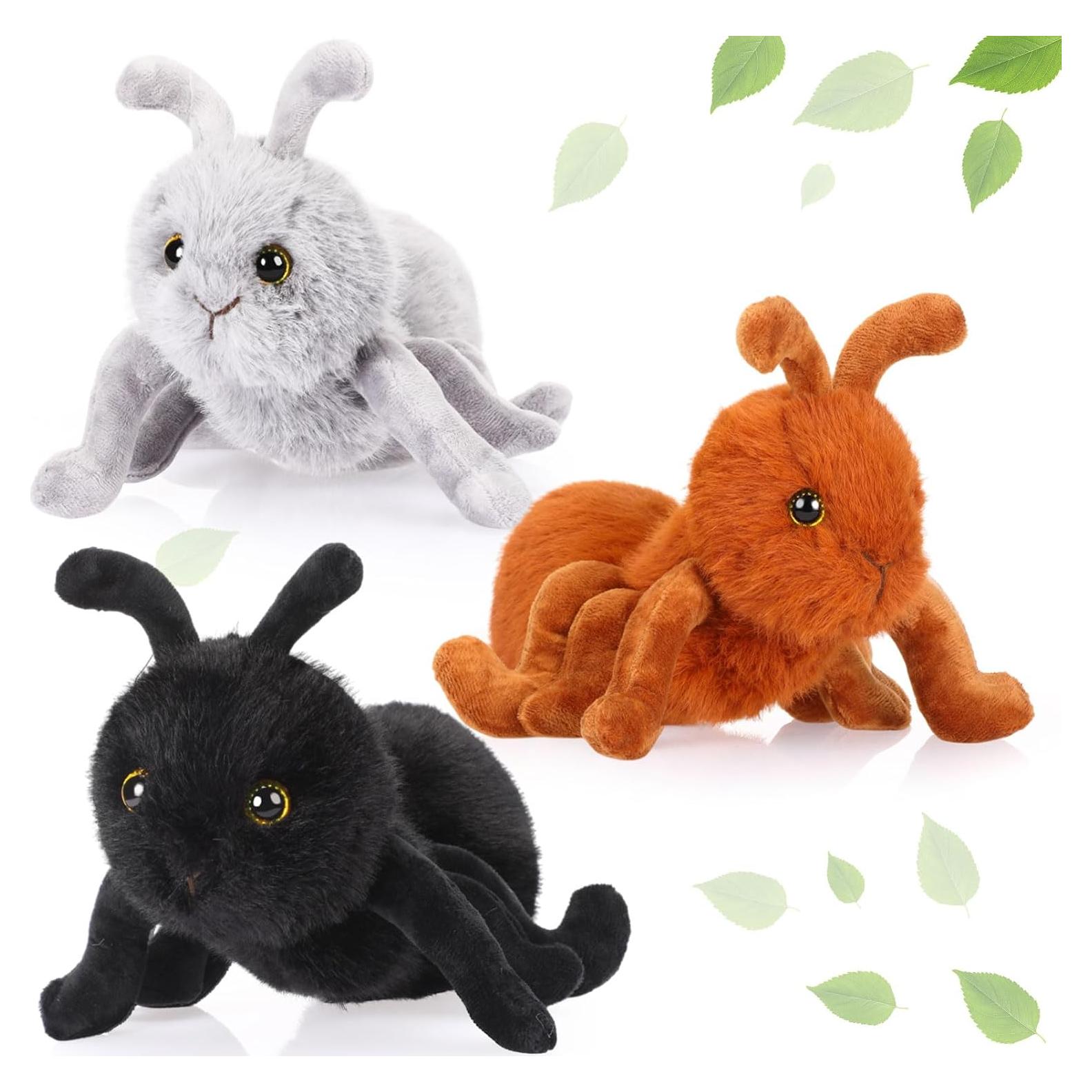 Conjunto de 3 Hormigas de Peluche Shappy 25 cm - Juguetes Suaves