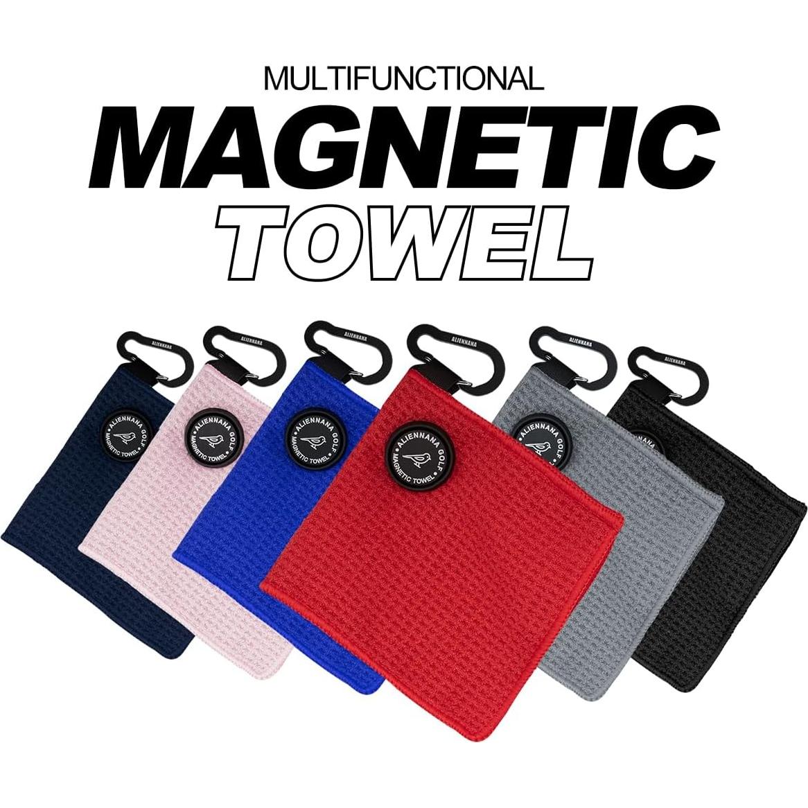 Toalla de Golf Magnética Aliennana Pequeña Microfibra 13.97cm