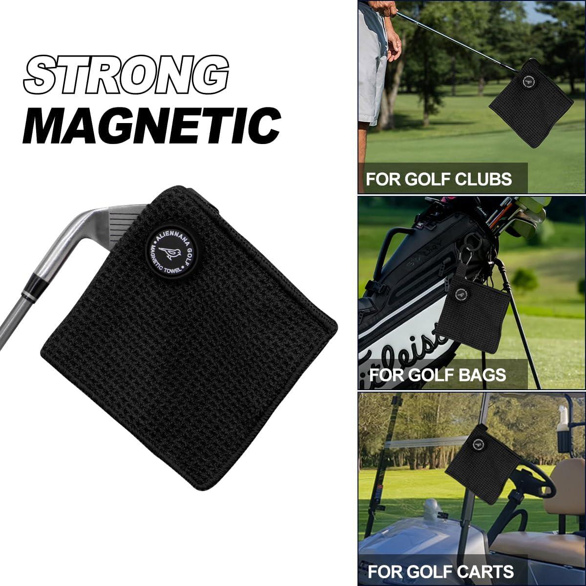 Toalla de Golf Magnética Aliennana Pequeña Microfibra 13.97cm