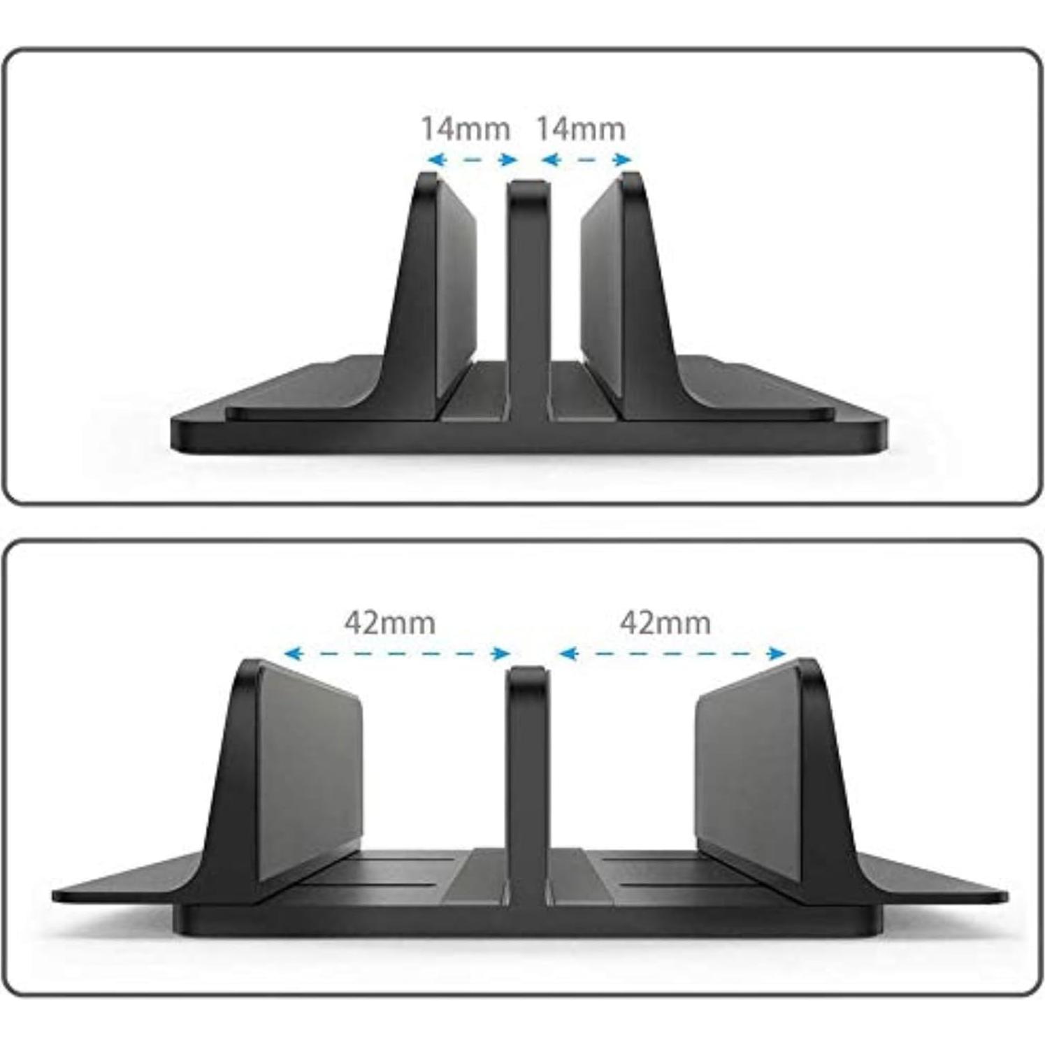 Soporte Vertical para Laptop POANW Ajustable hasta 43 cm Negro