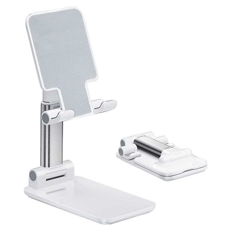 Soporte para Teléfono Móvil MT-6 Ajustable Plegable Blanco