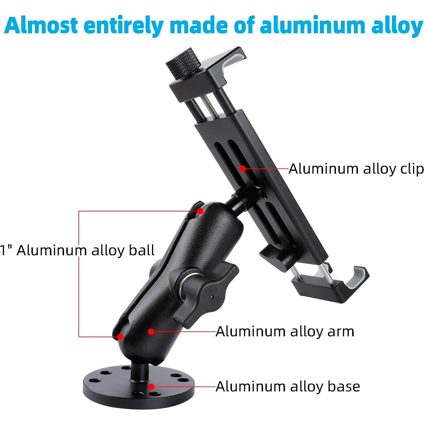 Soporte de Tablet para Coche Aluminio TS-12 Ajustable