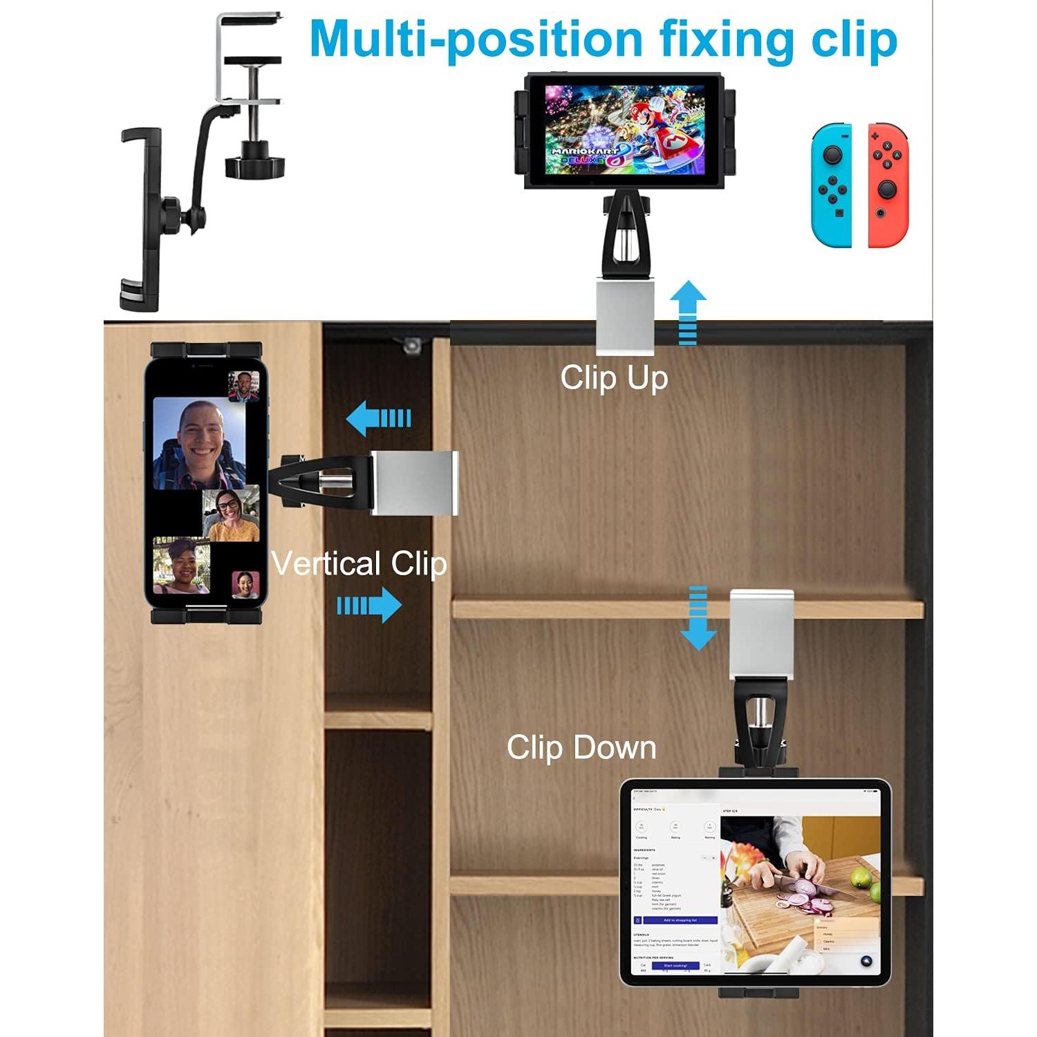 Soporte de Tablet Woleyi Bajo Gabinete 4-13" Ajustable
