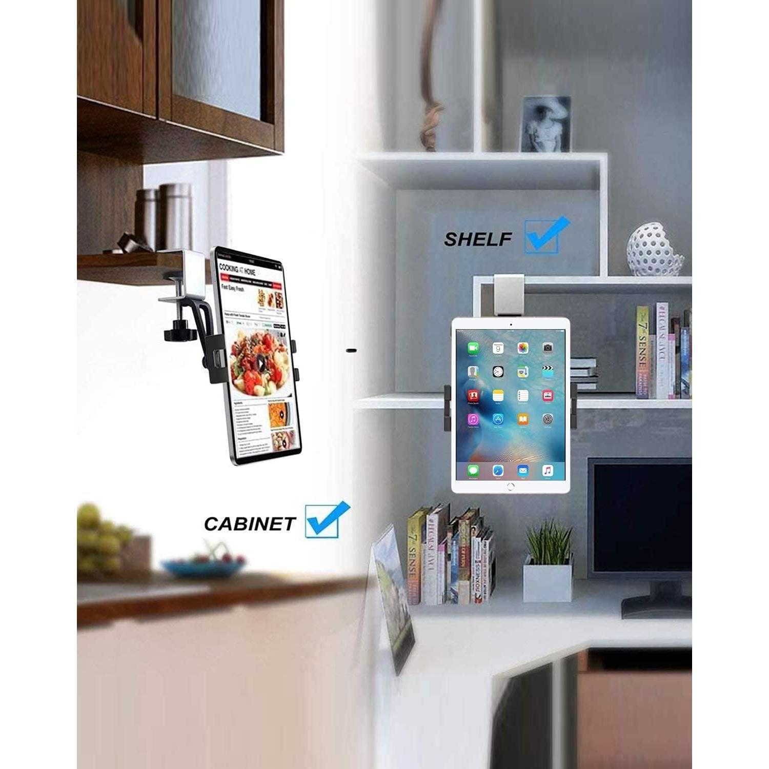 Soporte de Tablet Woleyi Bajo Gabinete 4-13" Ajustable