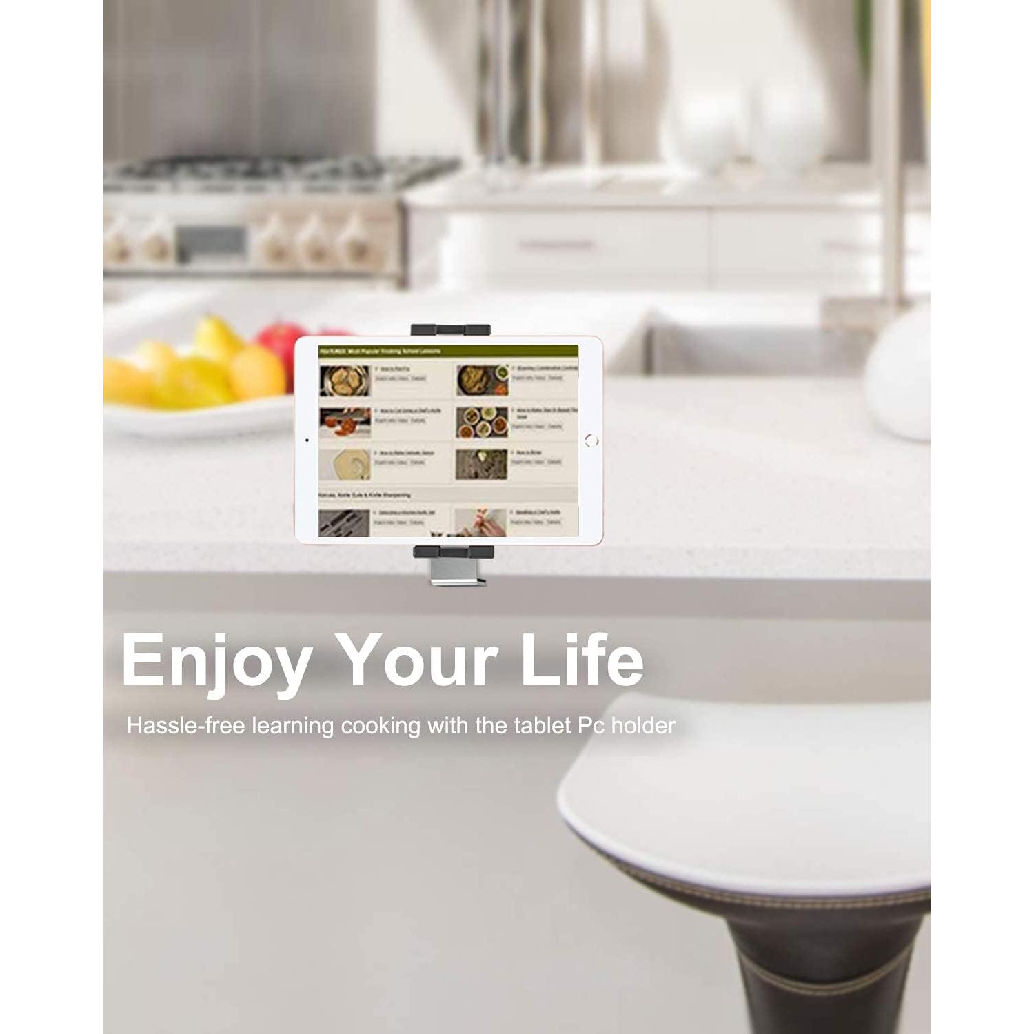 Soporte de Tablet Woleyi Bajo Gabinete 4-13" Ajustable