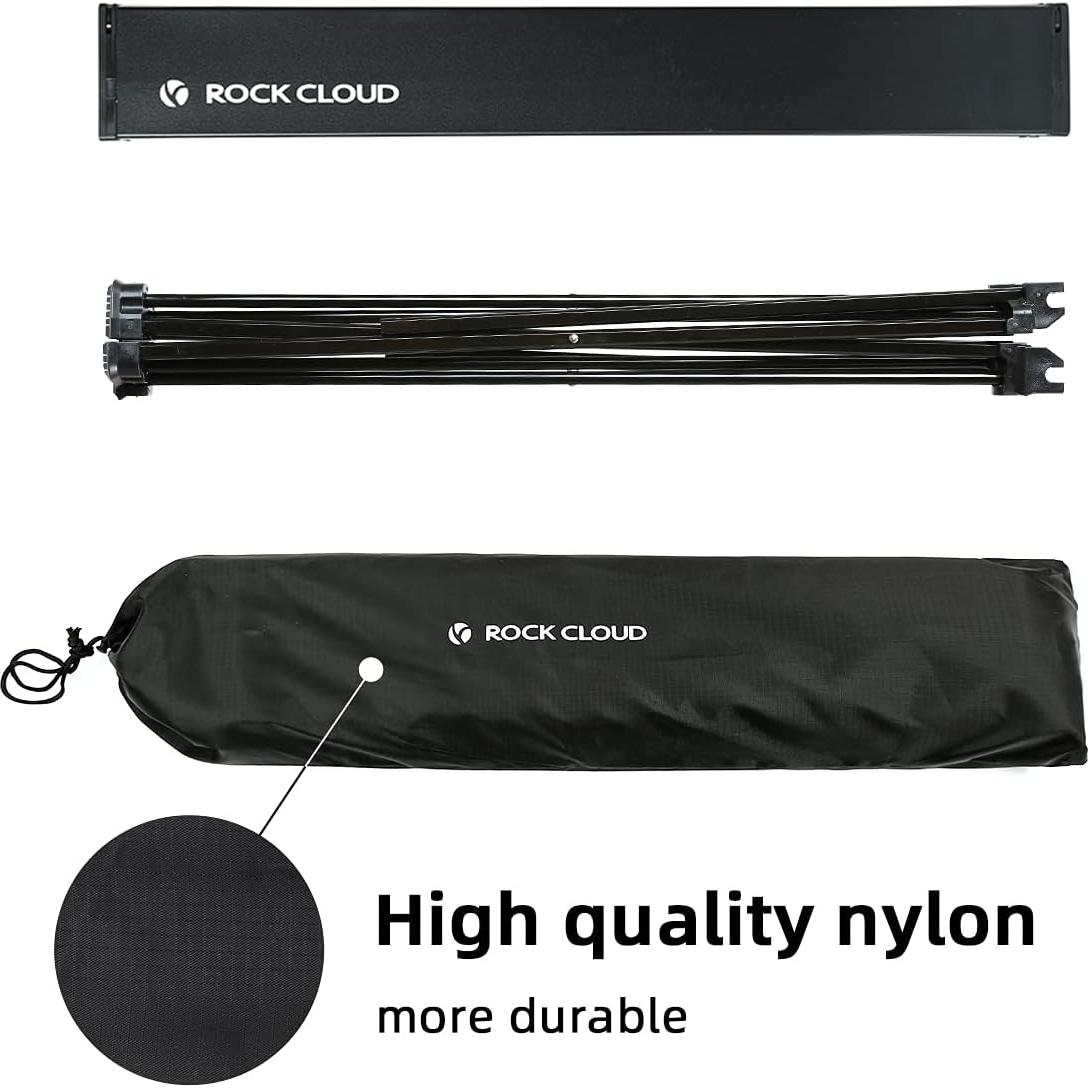 Mesa de Camping ROCK CLOUD Plegable Aluminio Grande 68.5 cm