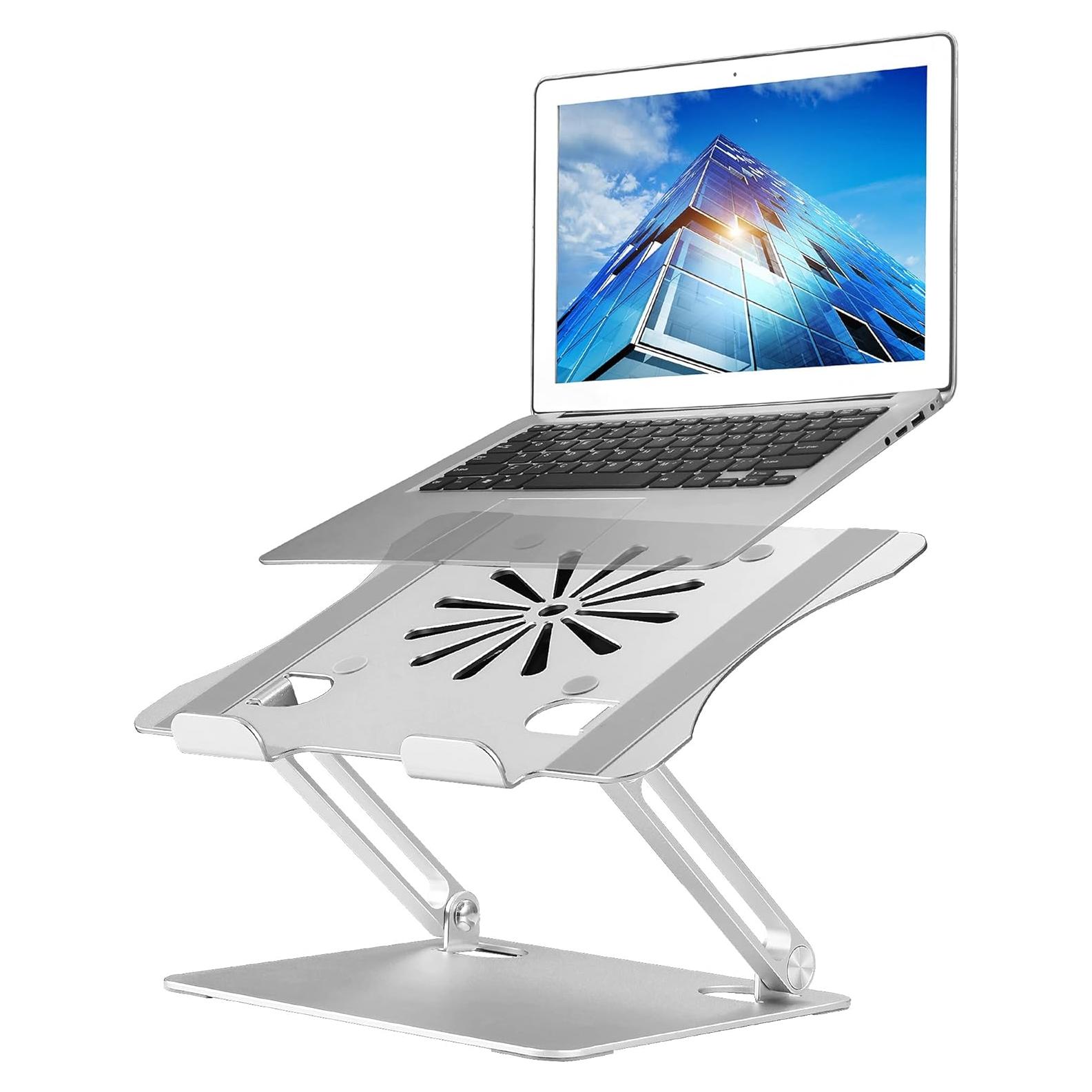 Soporte Ajustable para Laptop LUOWAN con Ventilador 10-17.3"