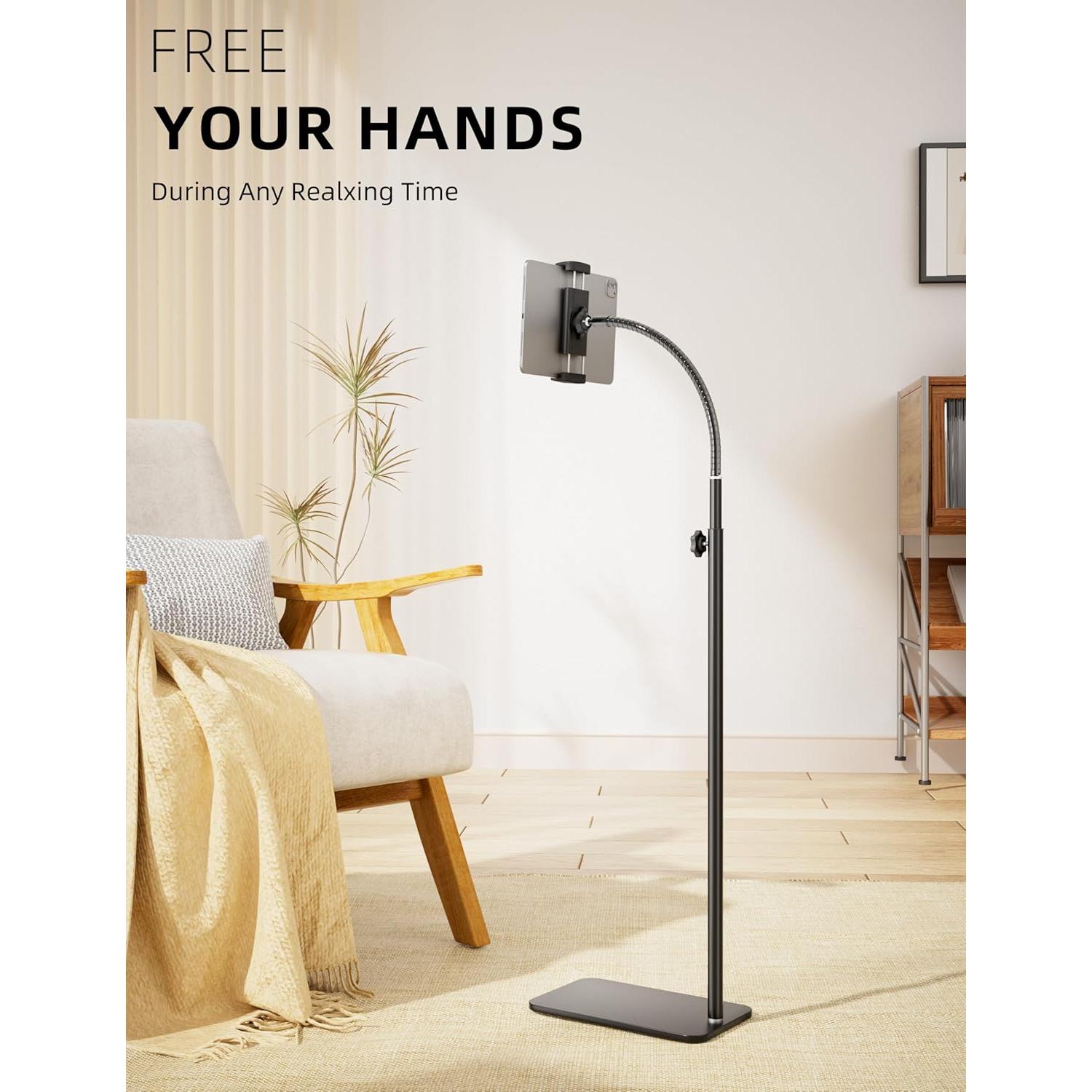 Soporte de Piso para Tableta VoltifyMax GT01 Altura Ajustable