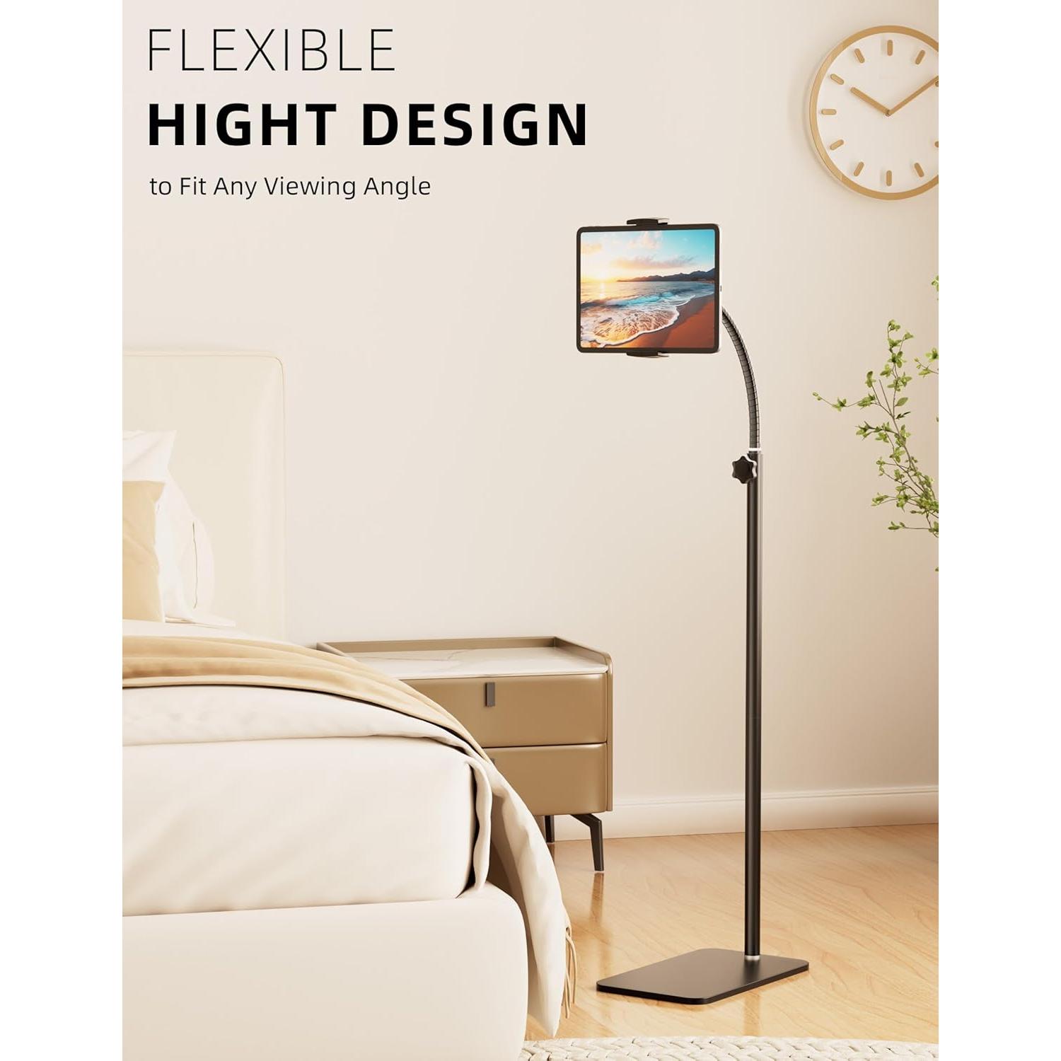 Soporte de Piso para Tableta VoltifyMax GT01 Altura Ajustable