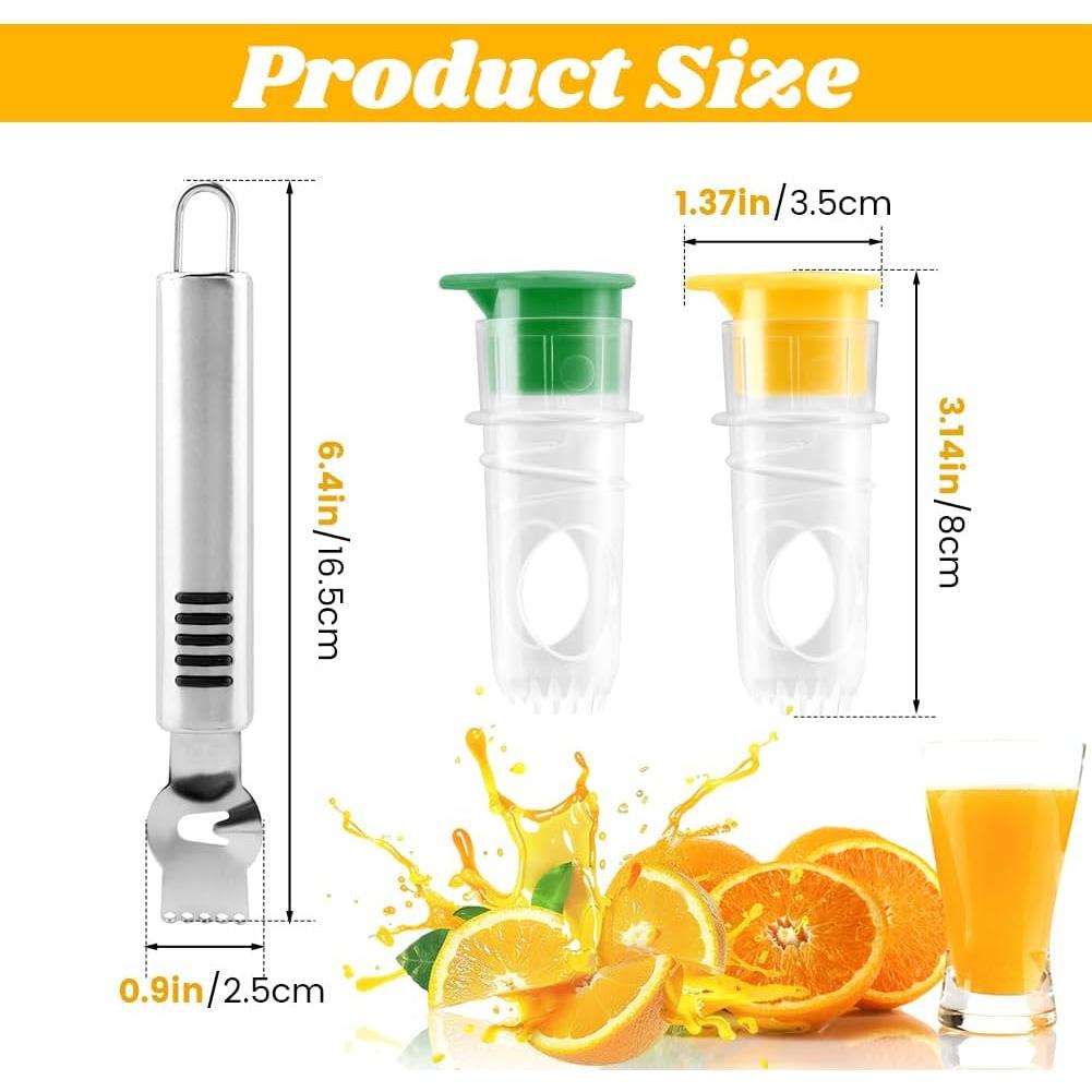 Exprimidor de Limón Manual XuYelora 2 Pcs con Rallador