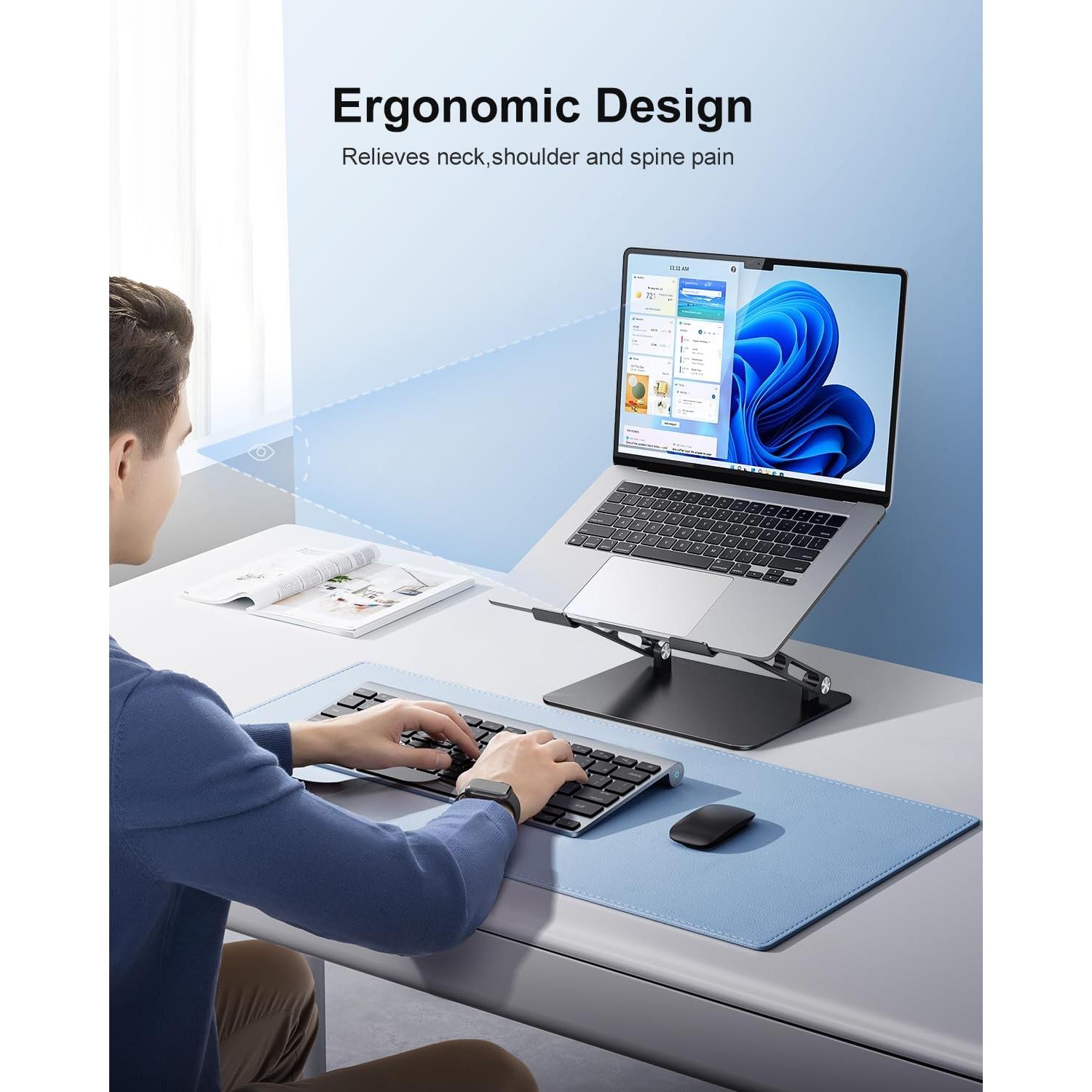 Soporte de Laptop JOIOT ST05 Negro Ajustable Ergonómico