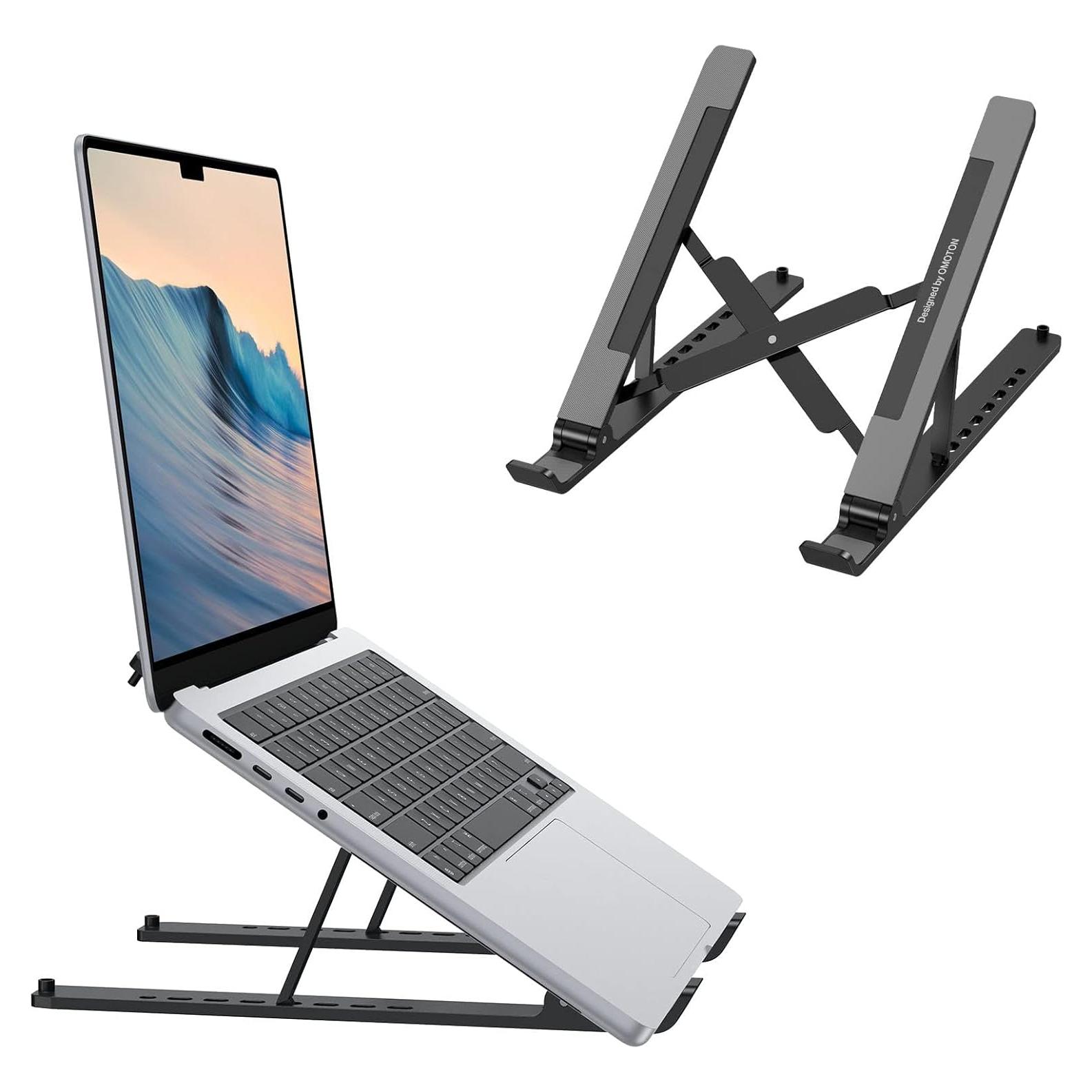 Soporte para Laptop OMOTON Ergonómico Ajustable 7 Niveles