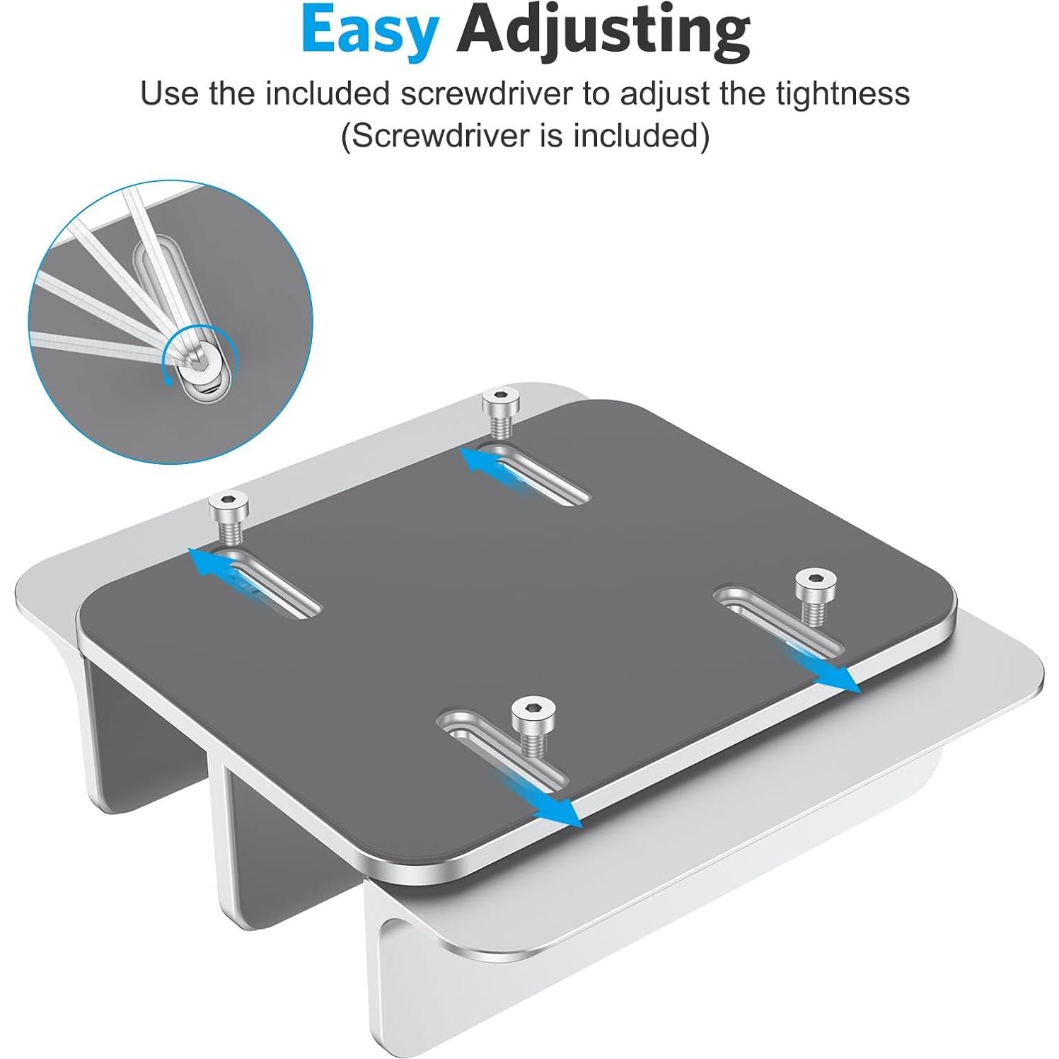 Soporte Vertical OMOTON para Laptop Ajustable 17.3" Plata