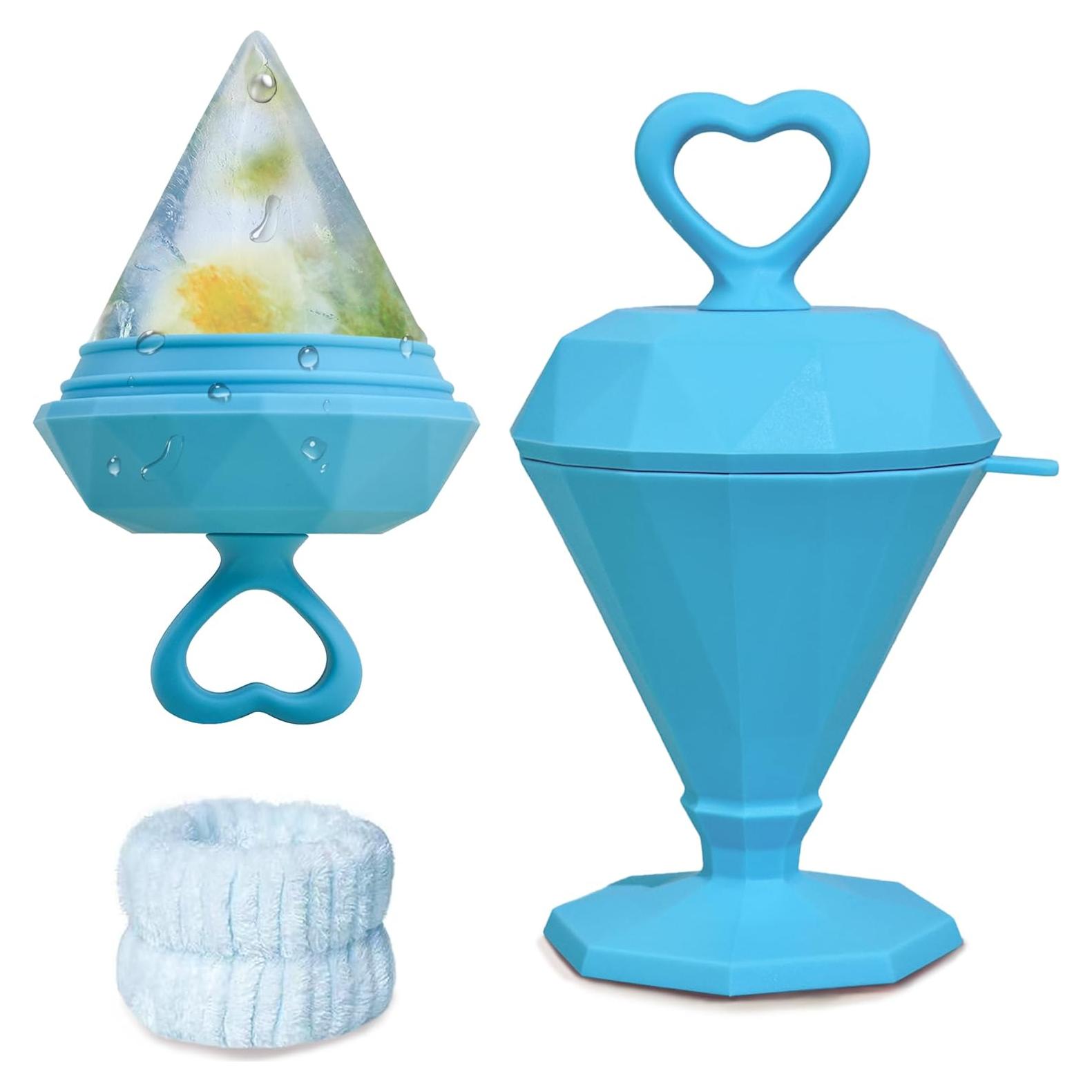 Rodillo Facial de Hielo Rena Chris Azul - Silicona Reutilizable