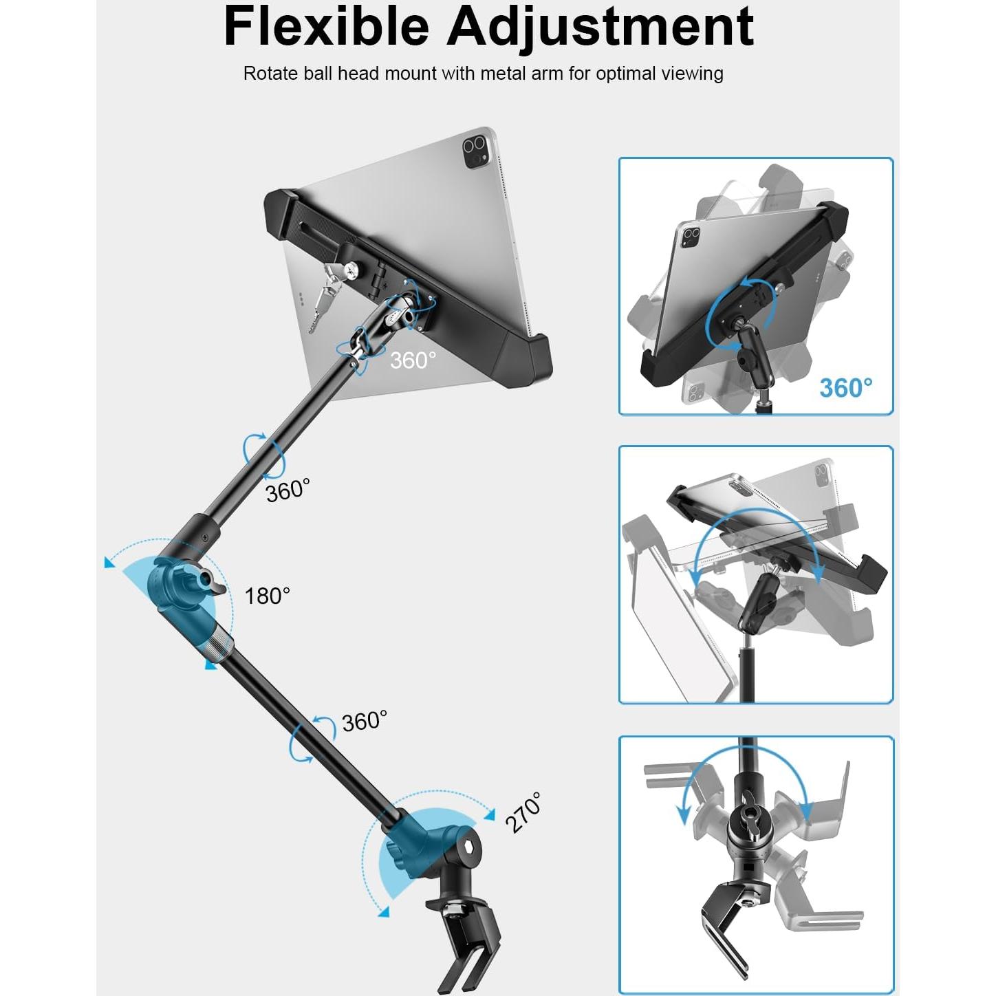 Soporte de Tableta Woleyi Anti-Robo para Vehículo 7-11"