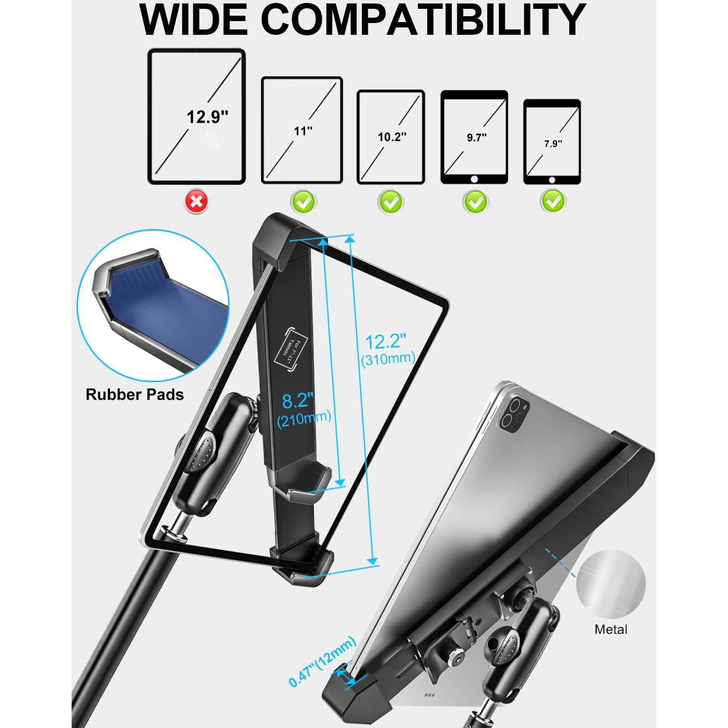 Soporte de Tableta Woleyi Anti-Robo para Vehículo 7-11"