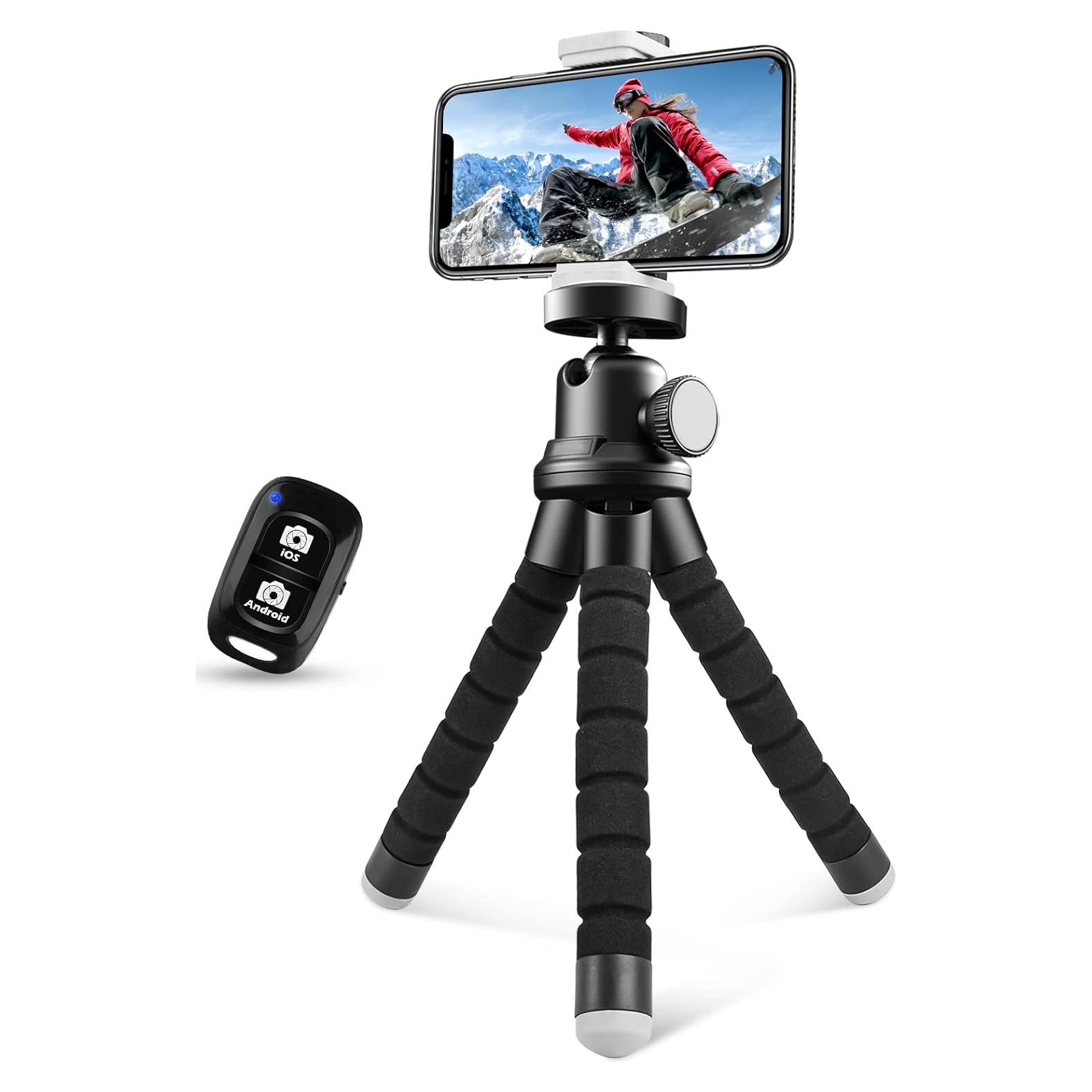 Trípode Sensyne Mini Flexible para Teléfono y Control Remoto