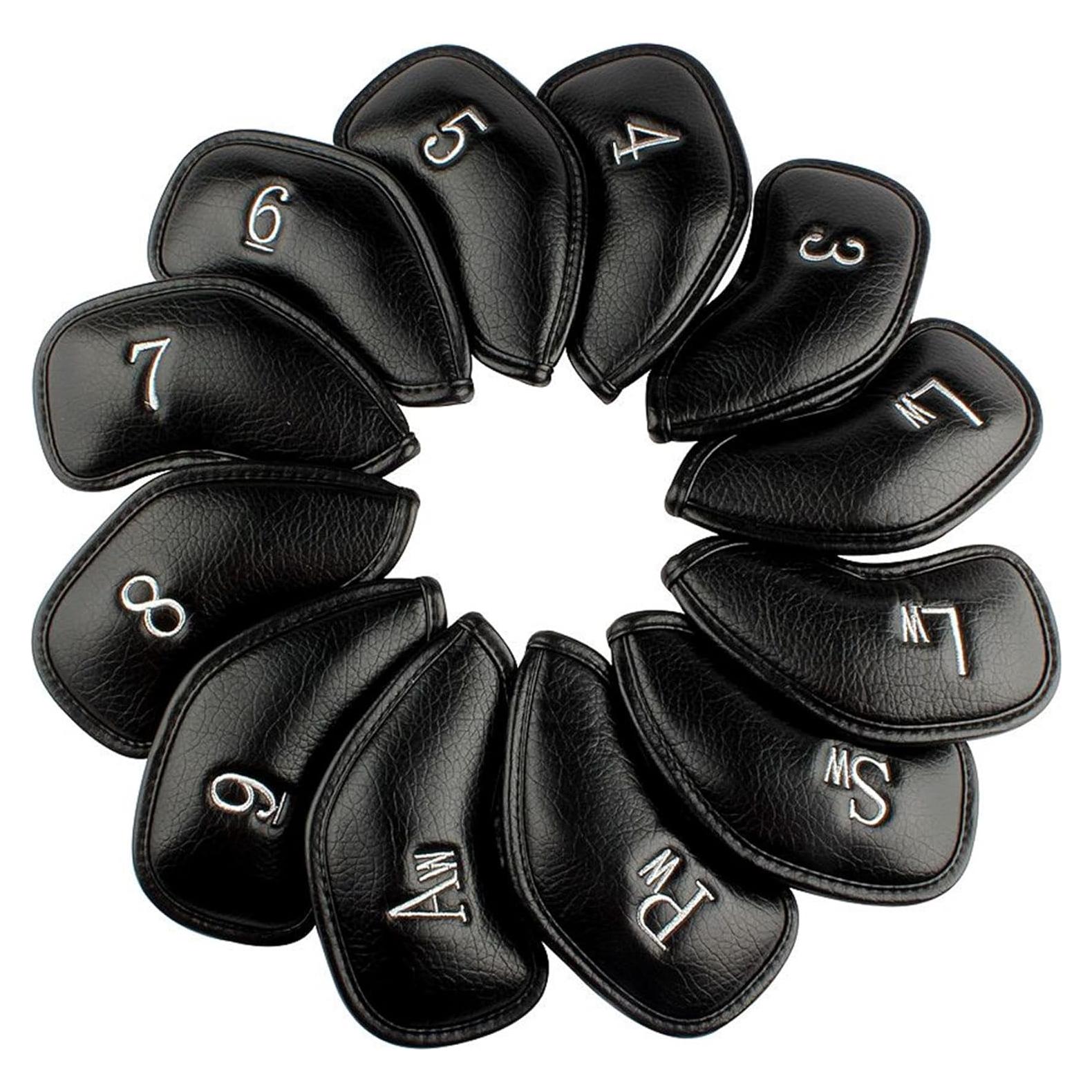 Funda de Cabeza de Hierro Craftsman Golf 12 Piezas Negra