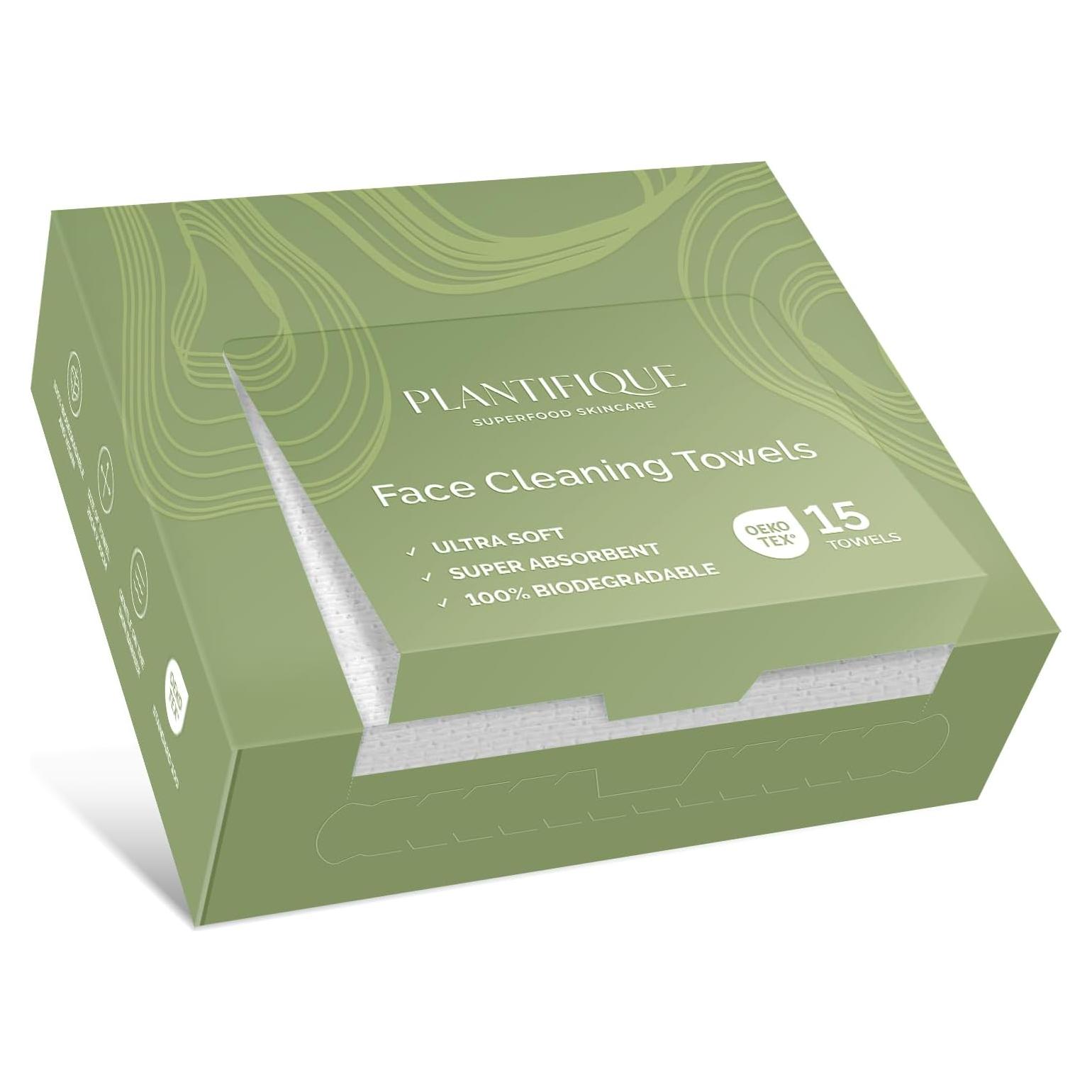 Toallas Desechables Faciales Plantifique XL 30x30 cm - 100% Viscosa