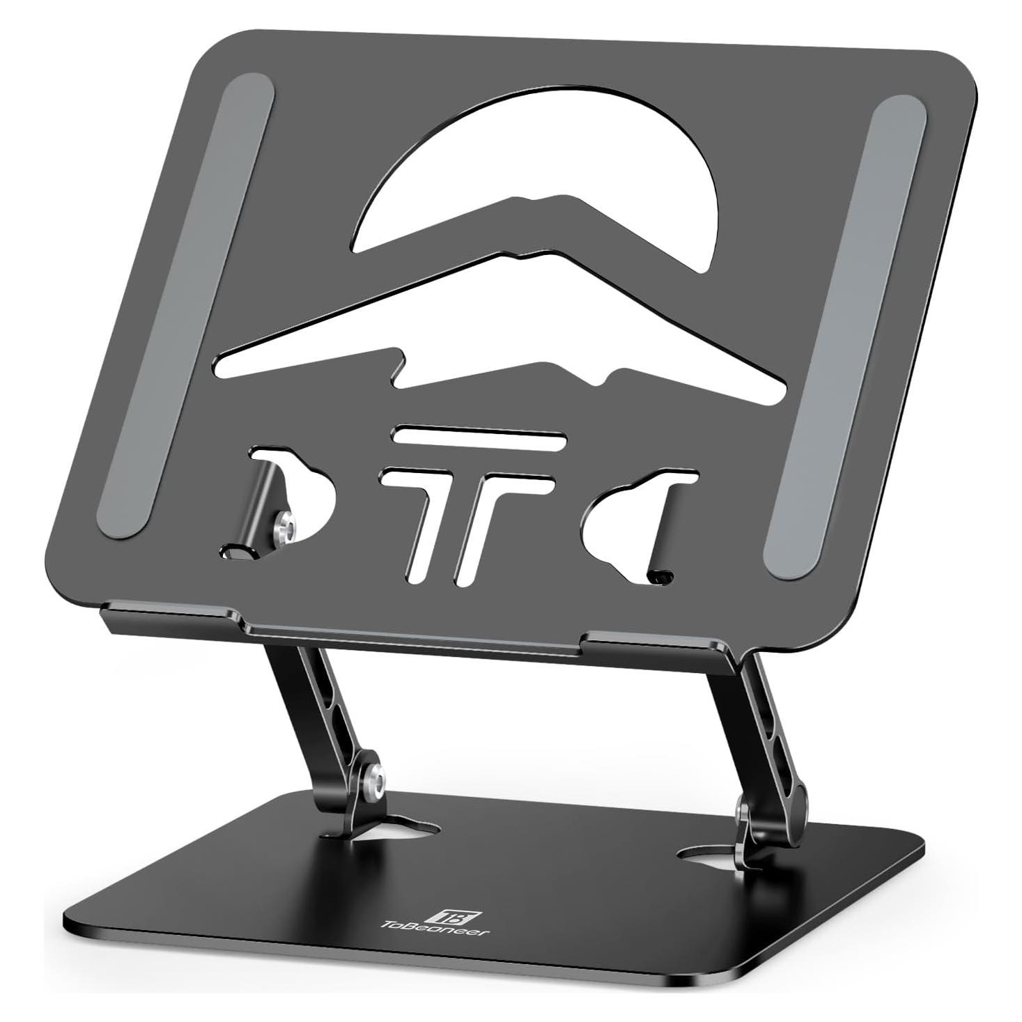 Soporte para Laptop ToBeoneer Ajustable Plegable 39.62 cm Negro