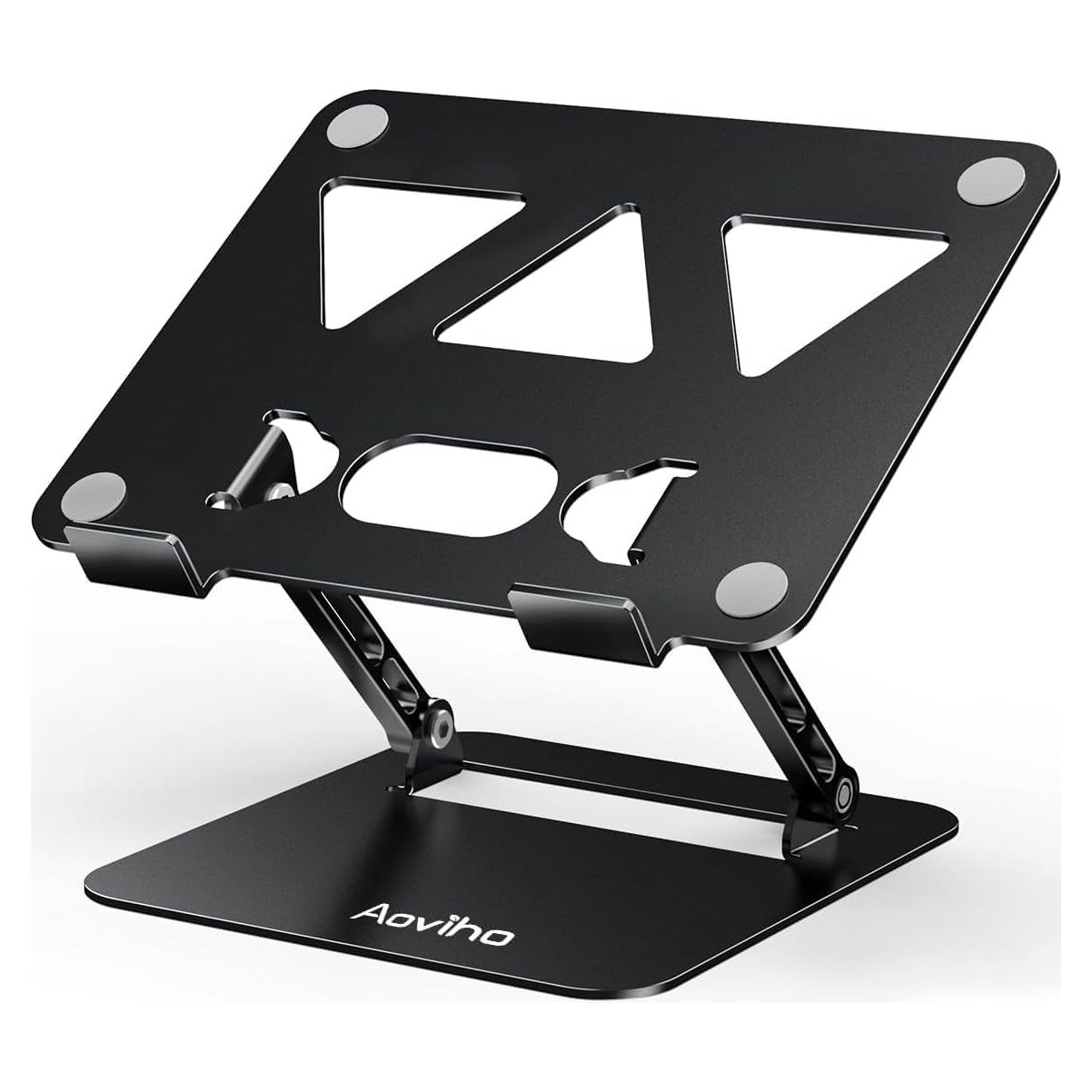 Soporte Ajustable para Laptop Aoviho L3 Plegable 10-15.6" Negro