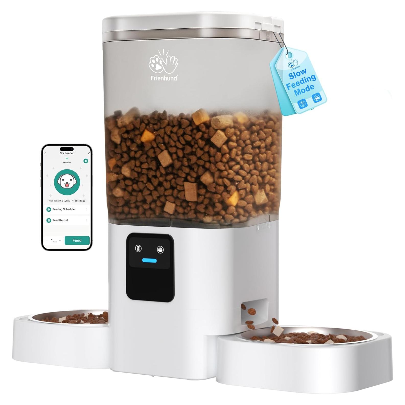 Comedero Automático Frienhund 7L para 2 Gatos con WiFi