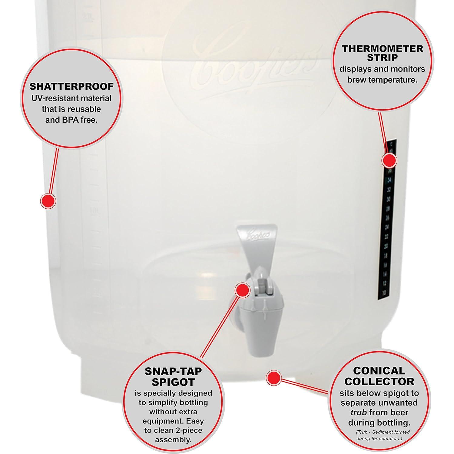 Kit de Cerveza Casera Coopers DIY 6 Galones Todo Incluido