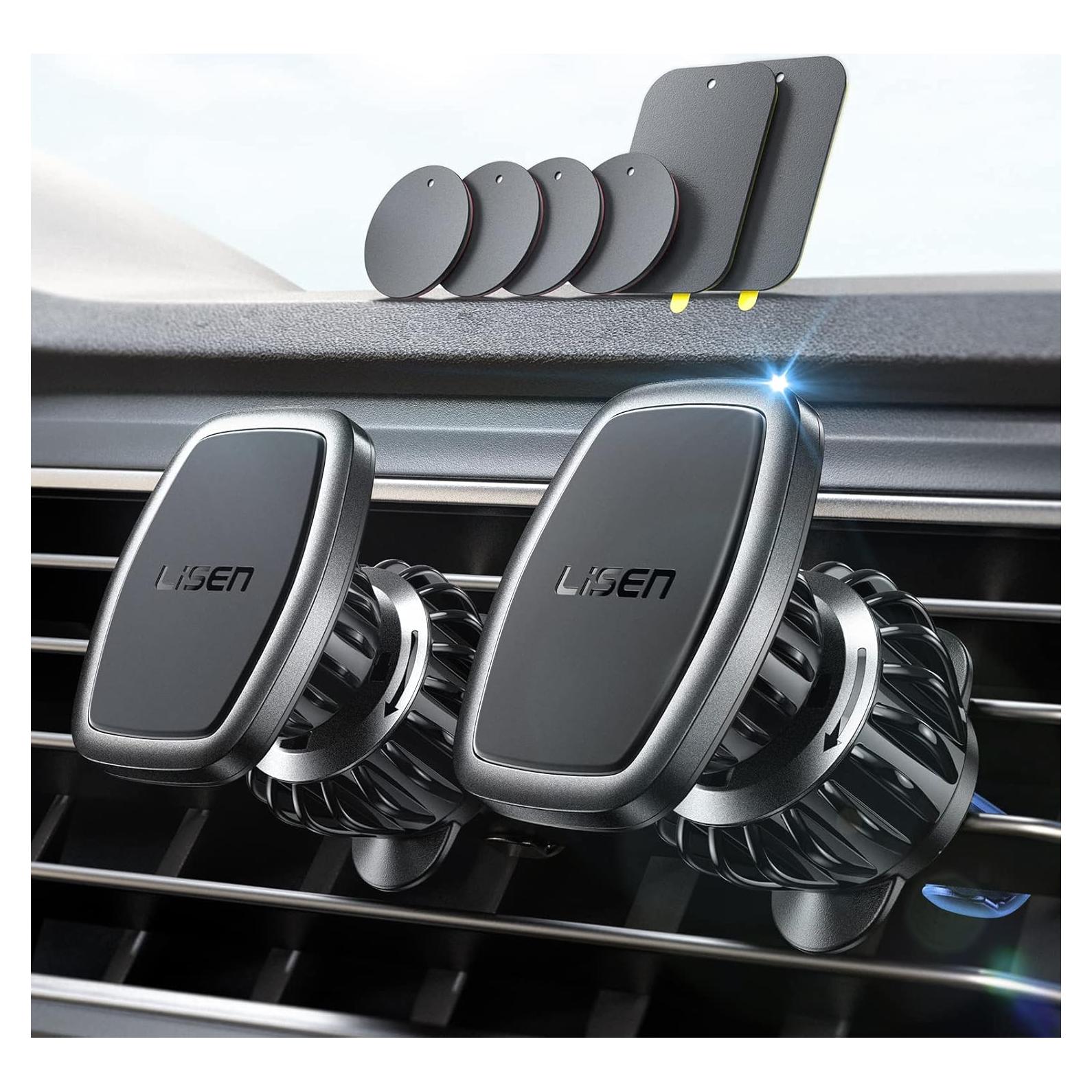 Soporte Magnético para Teléfono de Coche LISEN 2 Pack