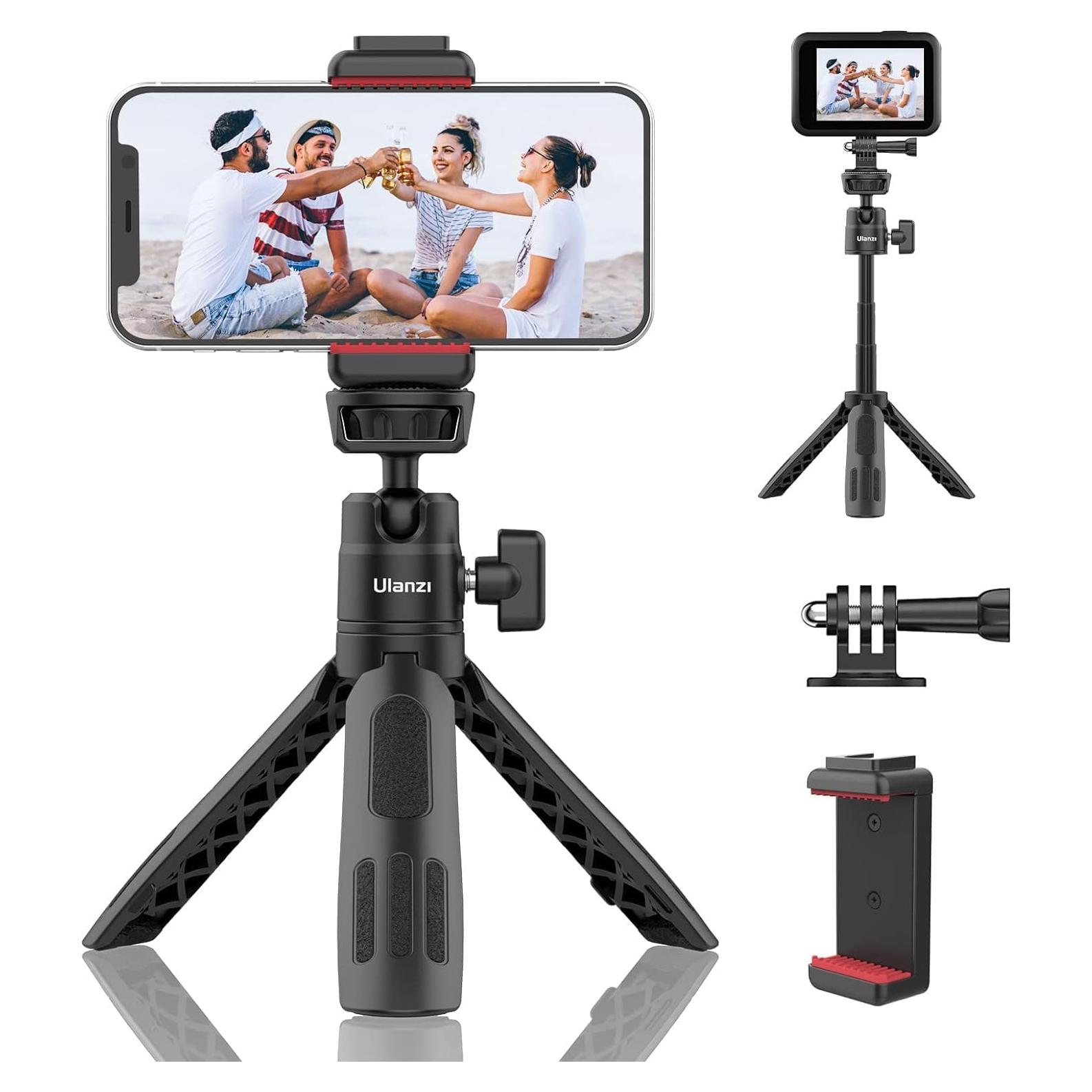 ULANZI M12 Trípode y Palo de Selfie Extensible 18-31.5cm