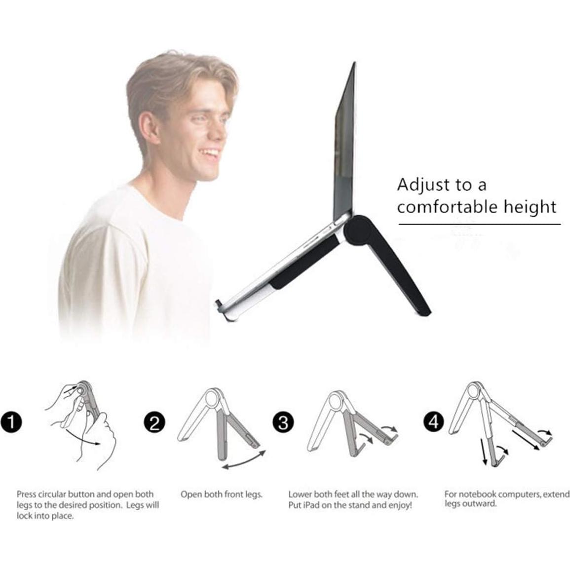 Soporte para Laptop LITA Ajustable Ergonómico 10-17" Negro