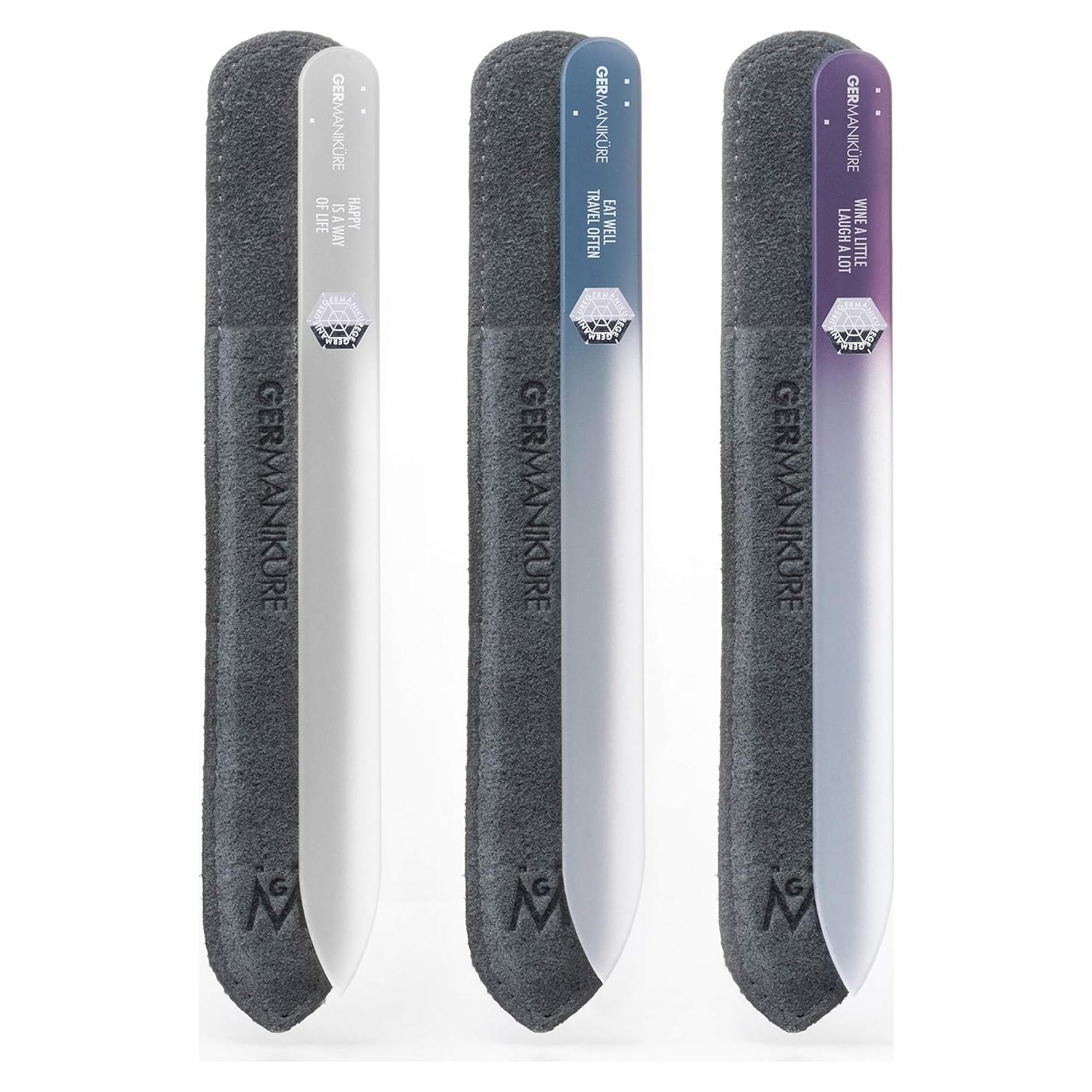 Lima de Uñas de Cristal GERMANIKURE - Paquete de 3 Unidades