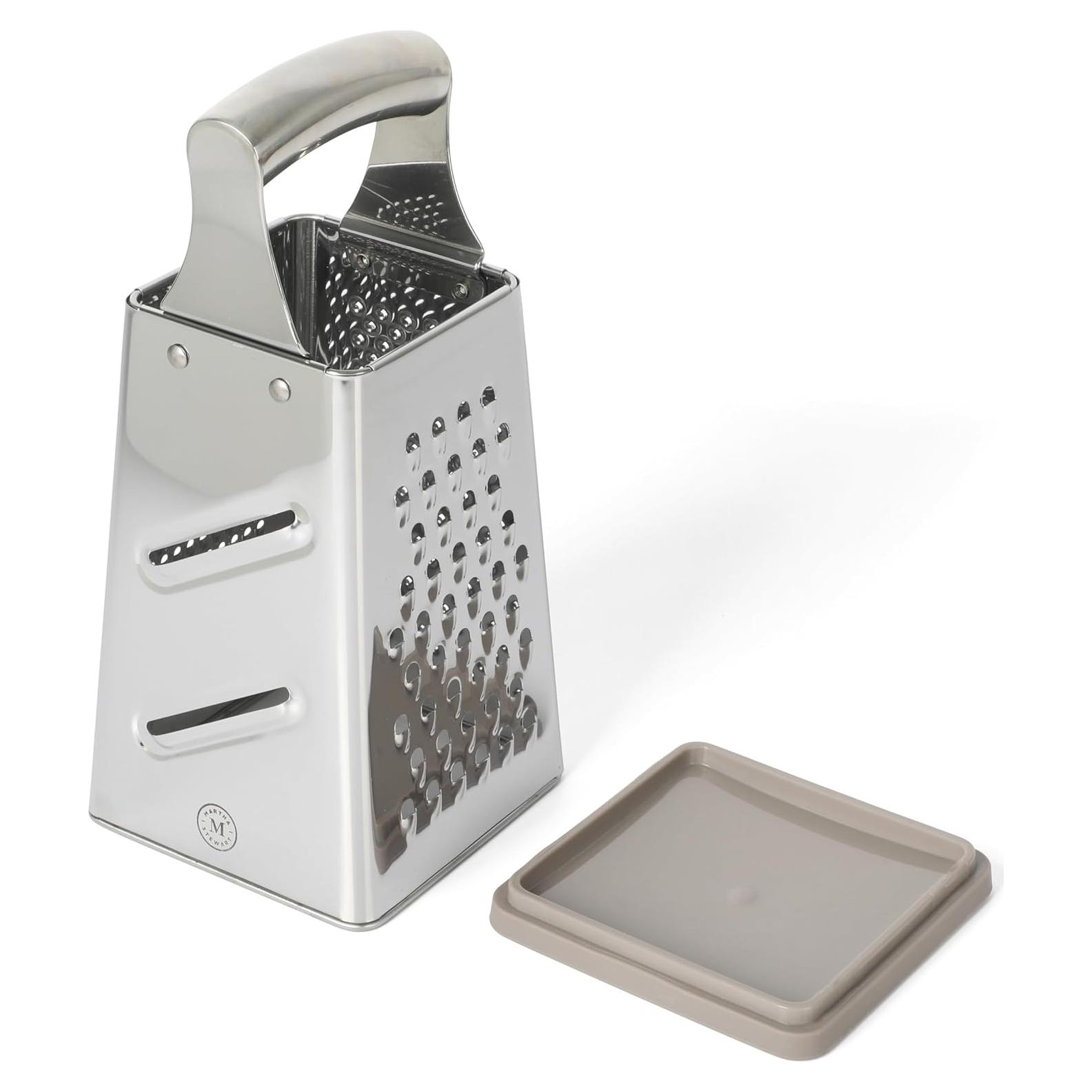 Rallador de caja de acero inoxidable Martha Stewart 25.4 cm