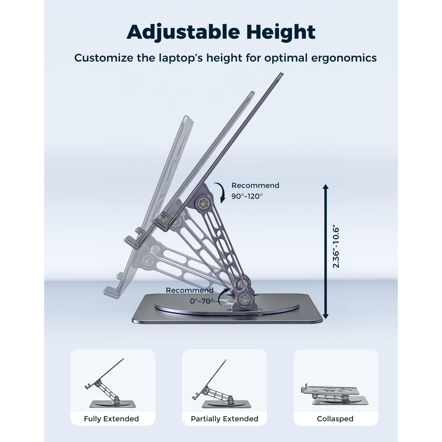 Soporte de Laptop Aoviho L6 Ajustable Ergonómico 1.22 kg