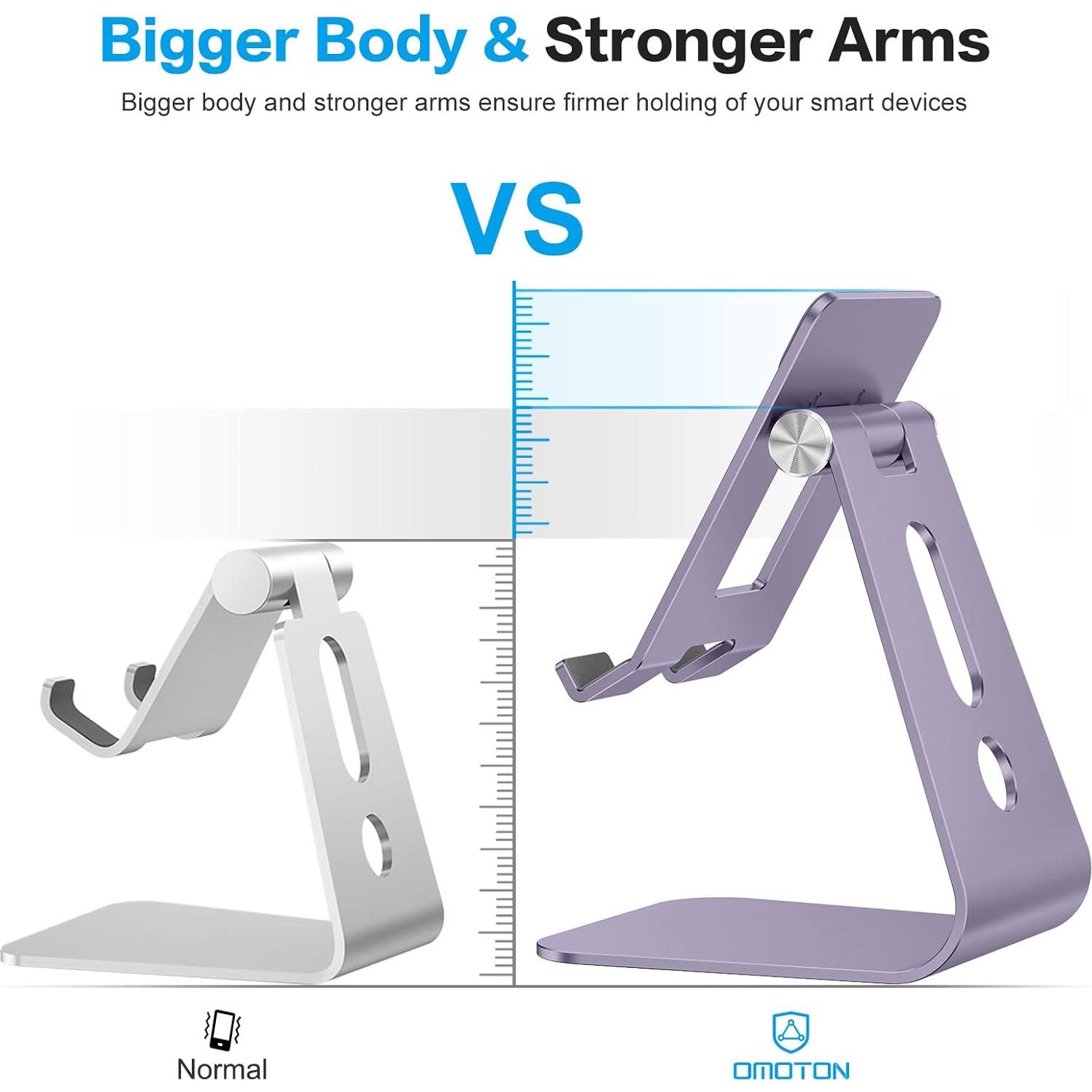 Soporte Ajustable para Tabletas OMOTON T2 Púrpura Estable