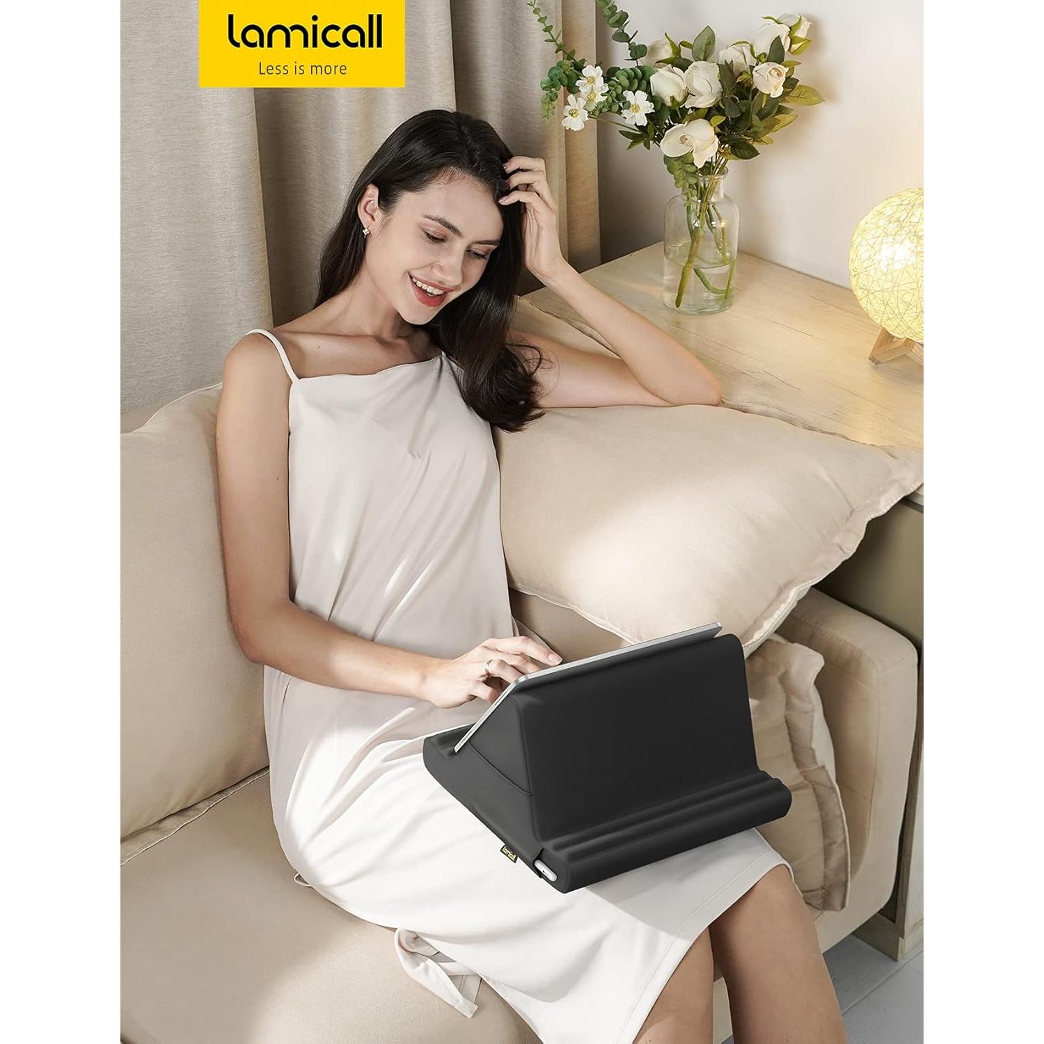 Soporte de almohada para tablet Lamicall - 4 ángulos ajustables