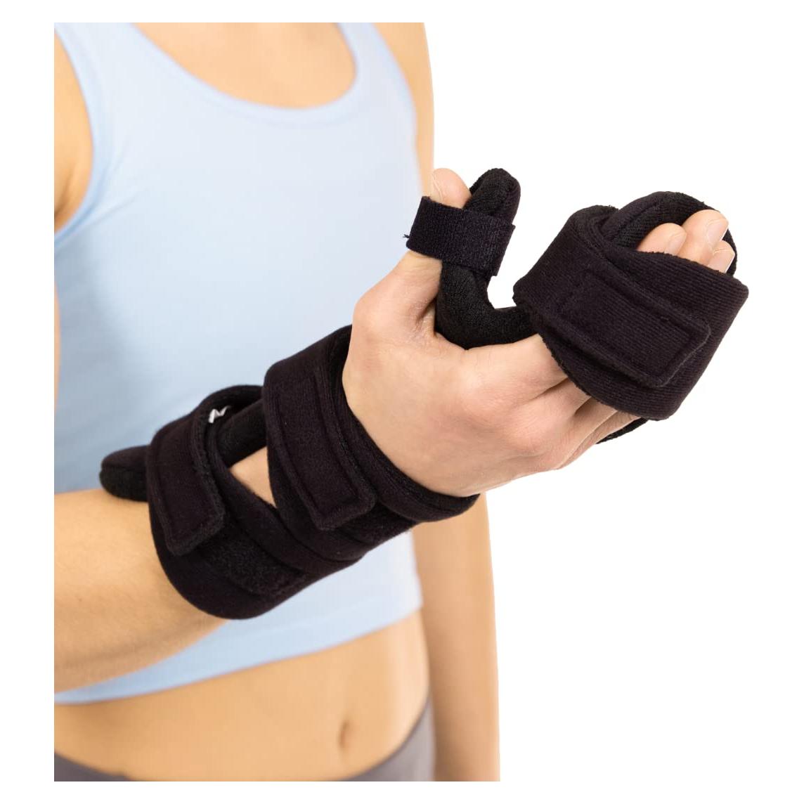 Férula de Mano en Reposo BraceAbility - Inmovilizadora Pequeña Derecha