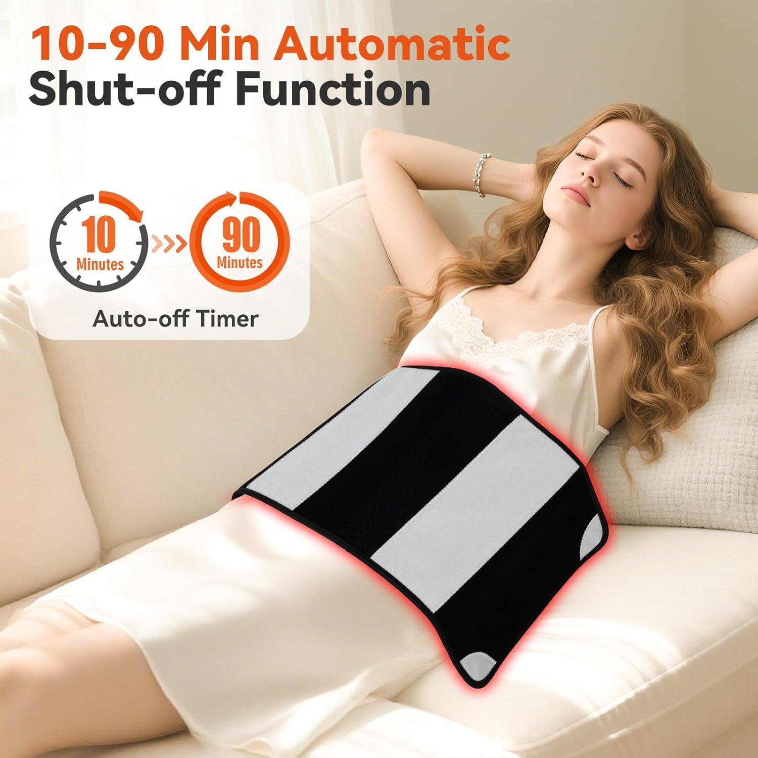 Alfombra de Terapia de Luz Roja Puroth 61x30.5cm 242 LEDs