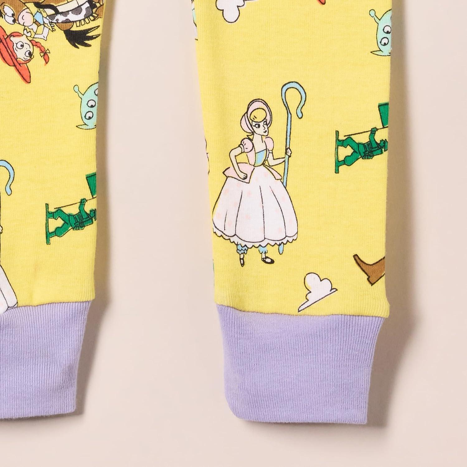 Pijamas ajustados de algodón Disney Amazon Essentials 4T - 3 piezas