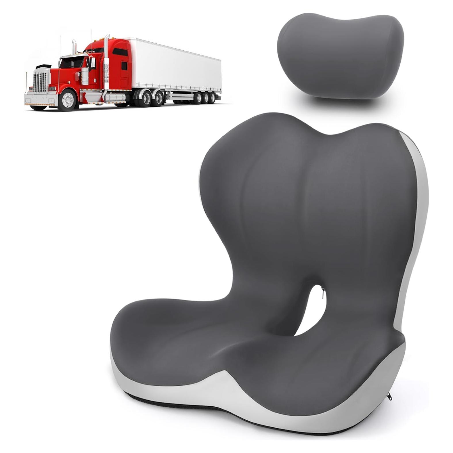 Cojín de Asiento y Respaldo 2-en-1 Genérico para Camiones