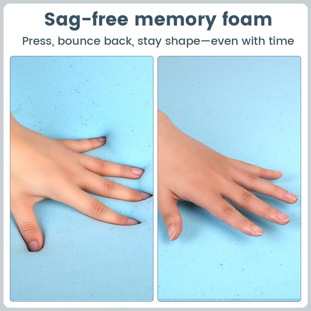 Cojín Elevador de Piernas Ajustable CIVJET - Espuma Viscoelástica